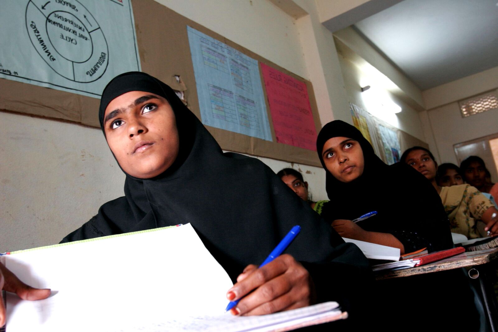 Canon EOS 20D sample photo. Education, females, india photography