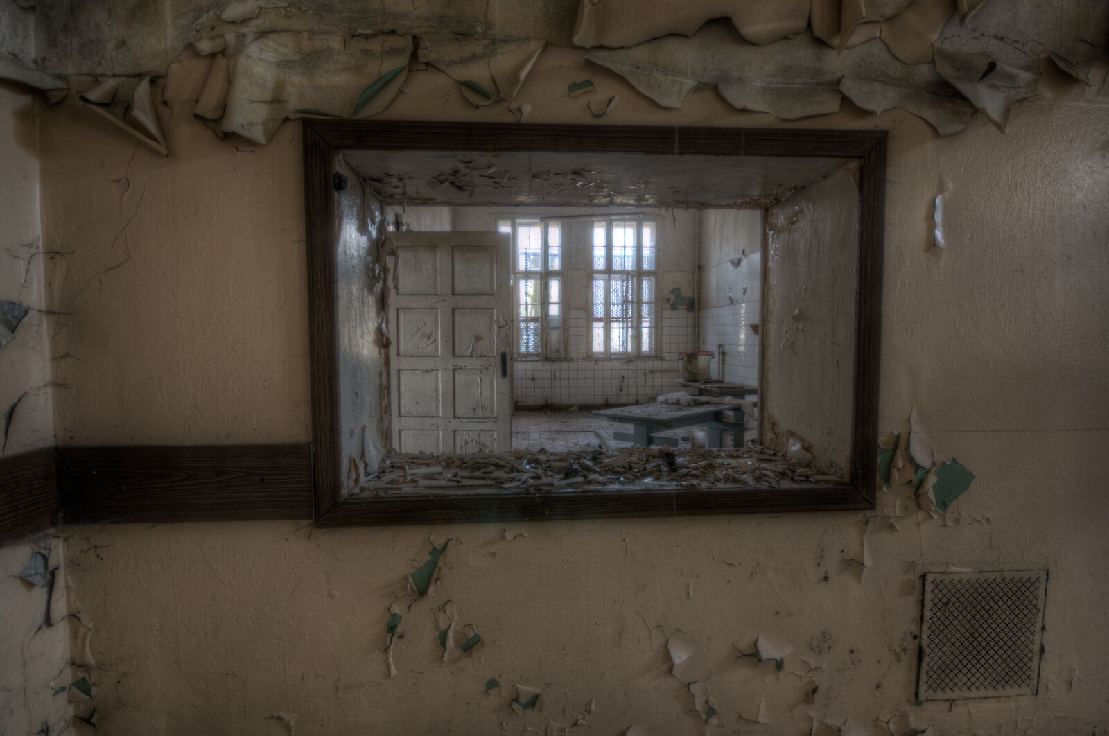 Nikon D300S sample photo. Asylum, abandoned, window photography