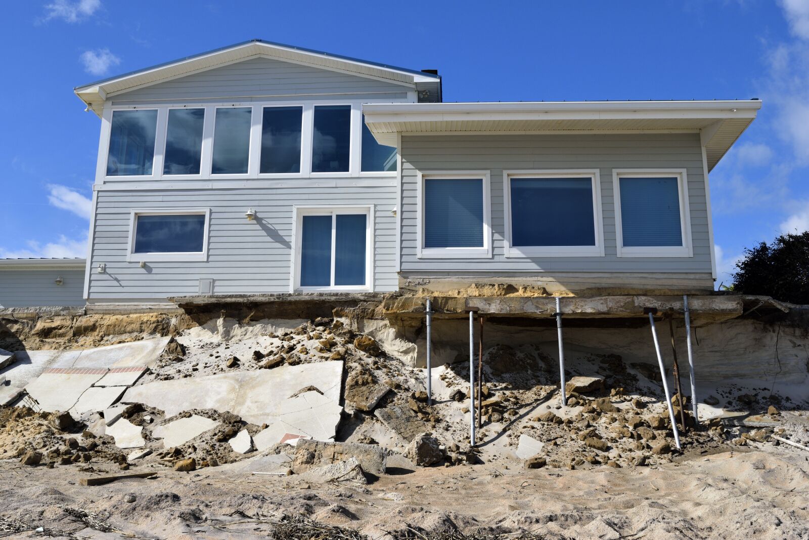 Nikon D3300 sample photo. Beach erosion, hurricane matthew photography