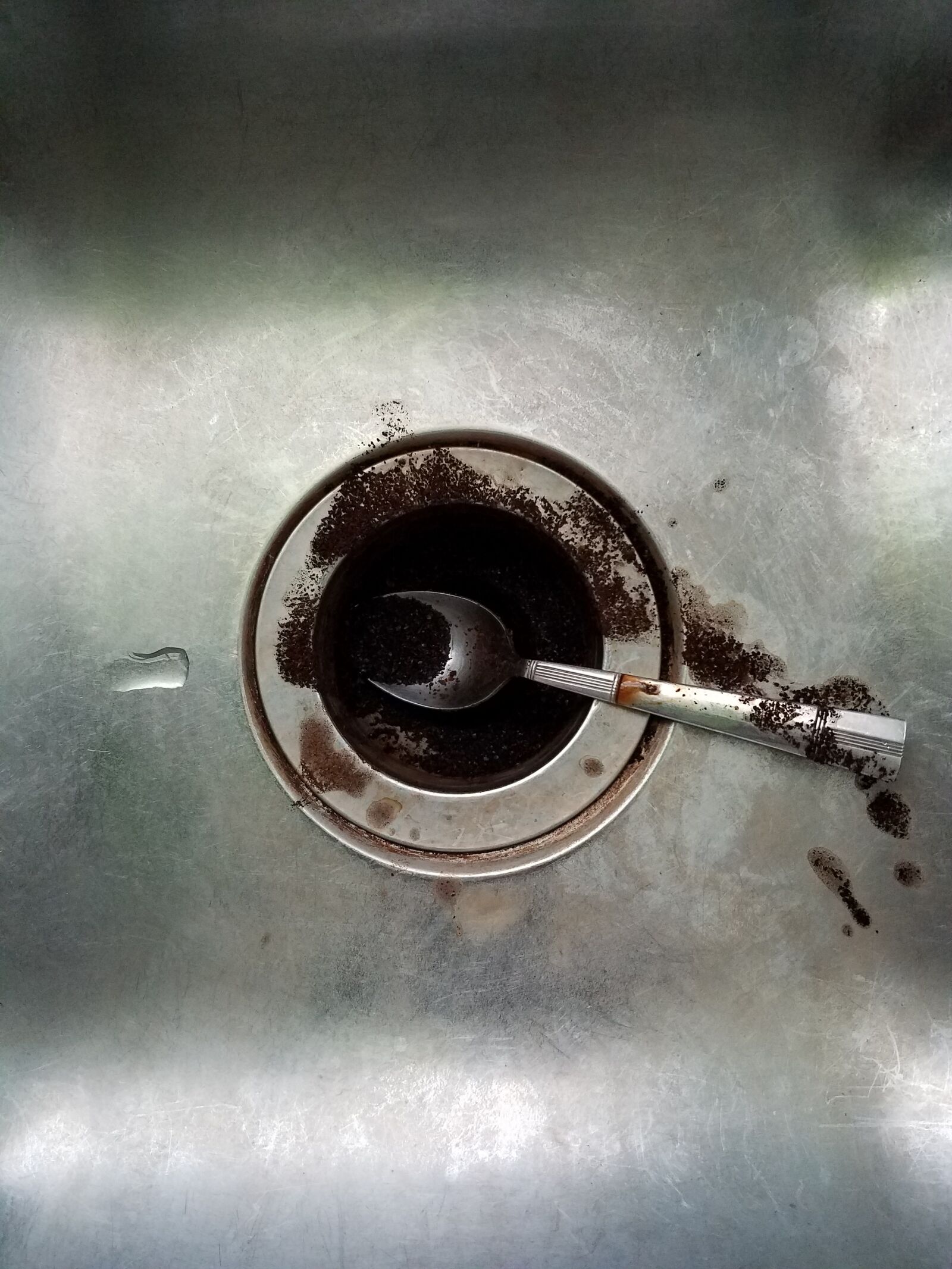 Samsung Galaxy S7 sample photo. Spoon, sink, coffee photography
