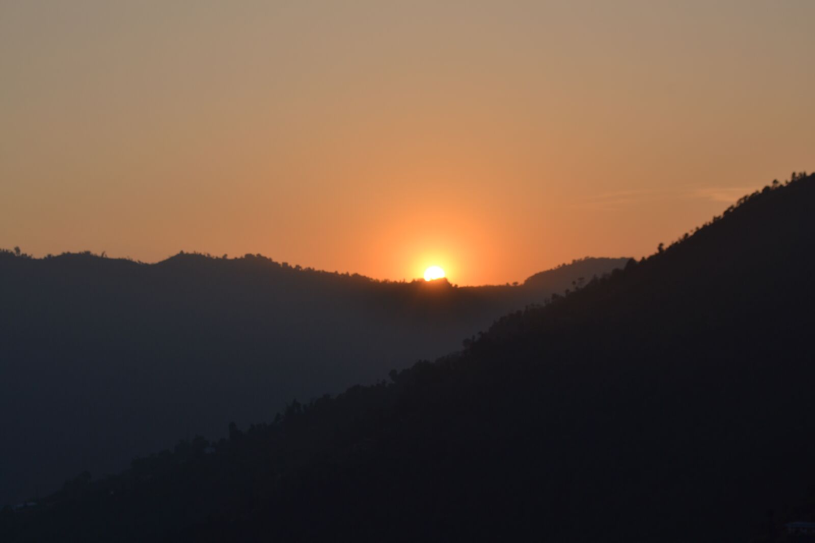 Nikon D3100 sample photo. Sunset, nepal, pokhara photography