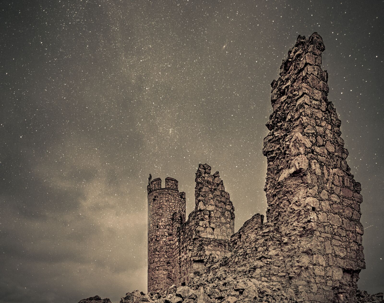 Nikon D7100 sample photo. Star, sky, ruins photography
