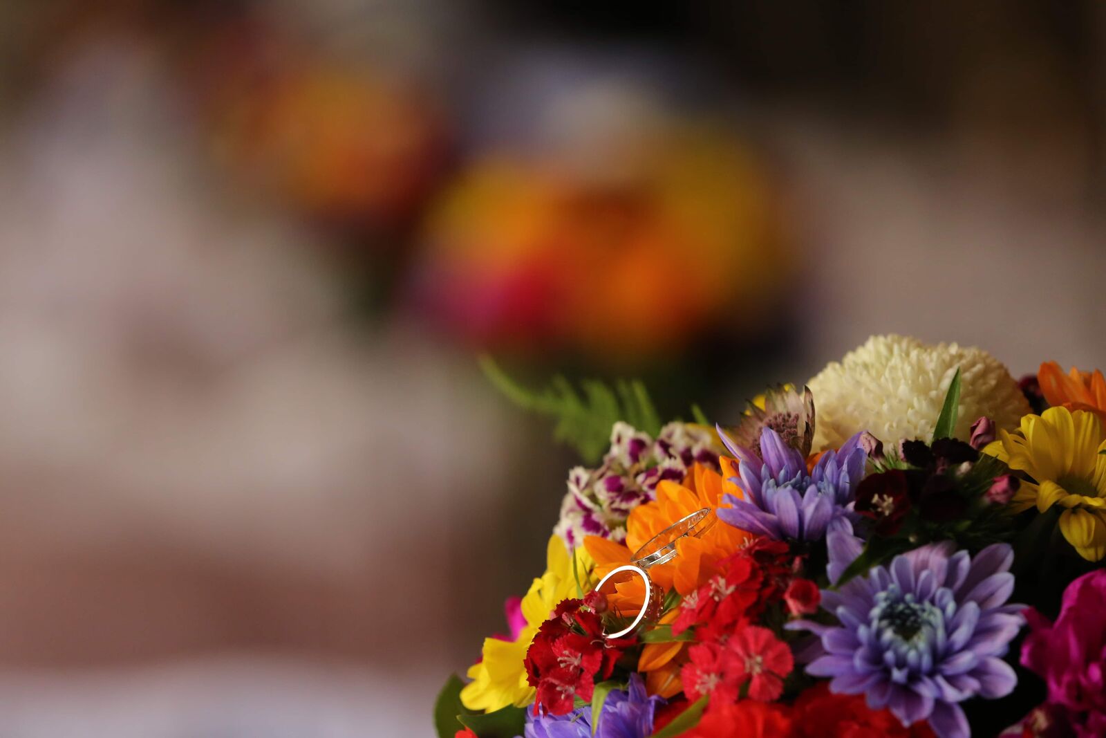 Canon EOS 6D sample photo. Wedding ring, bouquet, flowers photography