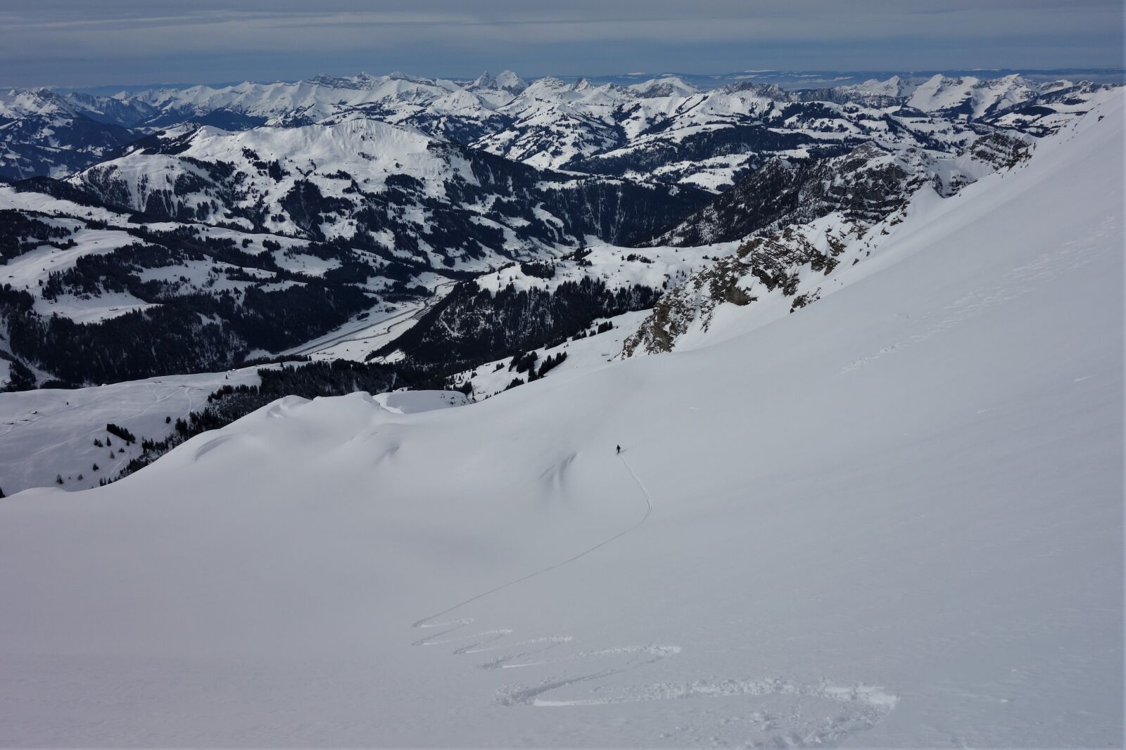 Sony Cyber-shot DSC-RX100 sample photo. First line, backcountry skiiing photography