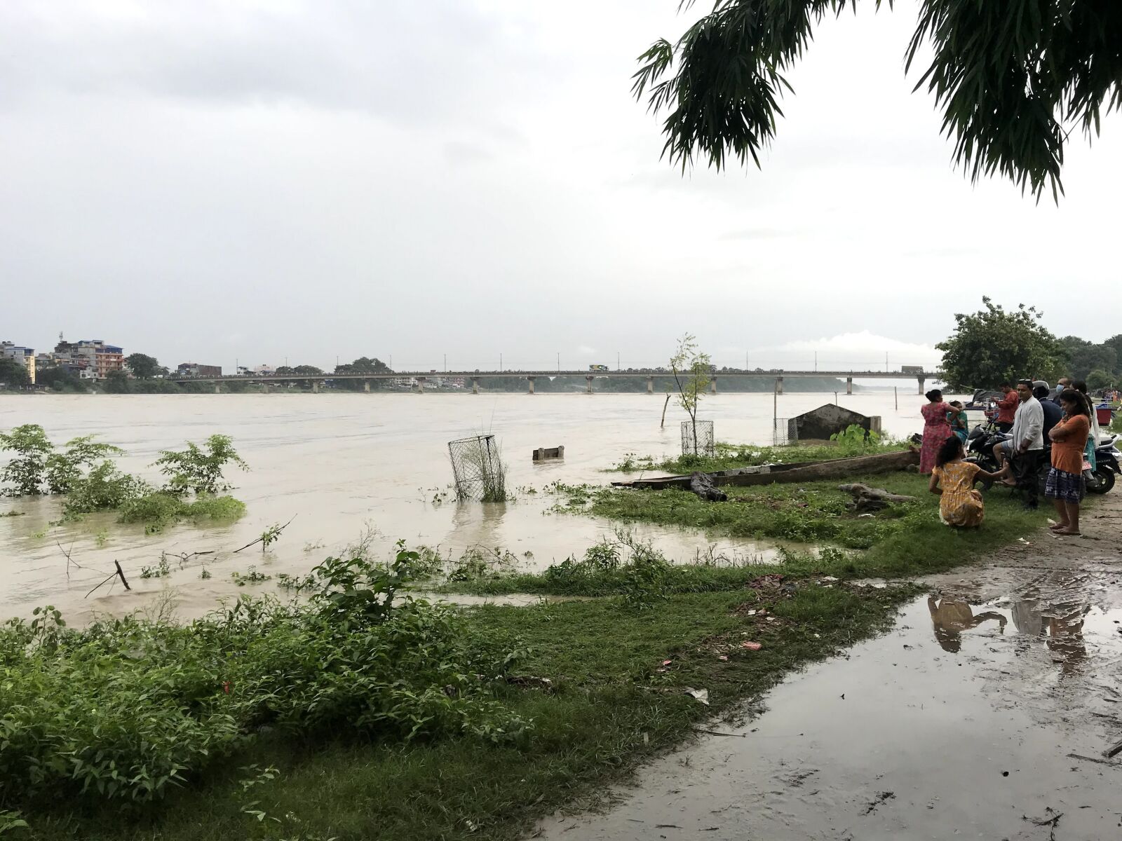 iPhone 7 back camera 3.99mm f/1.8 sample photo. Flood, narayani, nepal photography