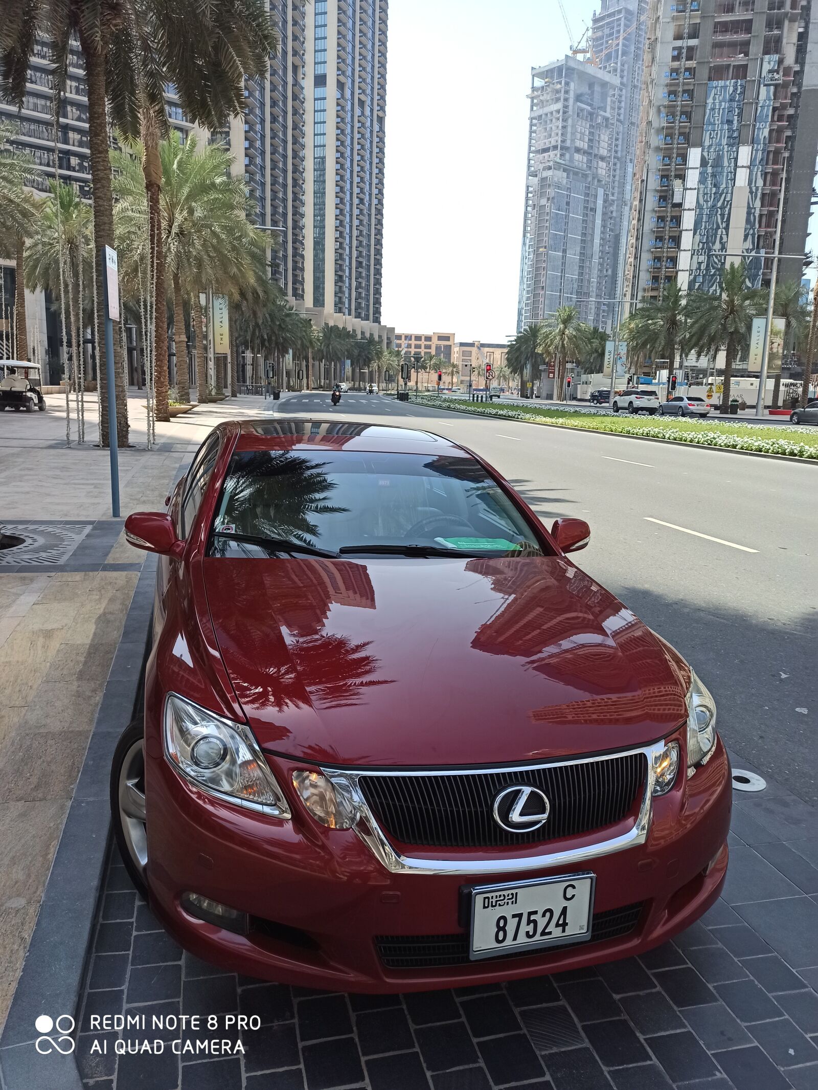 Xiaomi Redmi Note 8 Pro sample photo. Lexus, dubai, cars photography