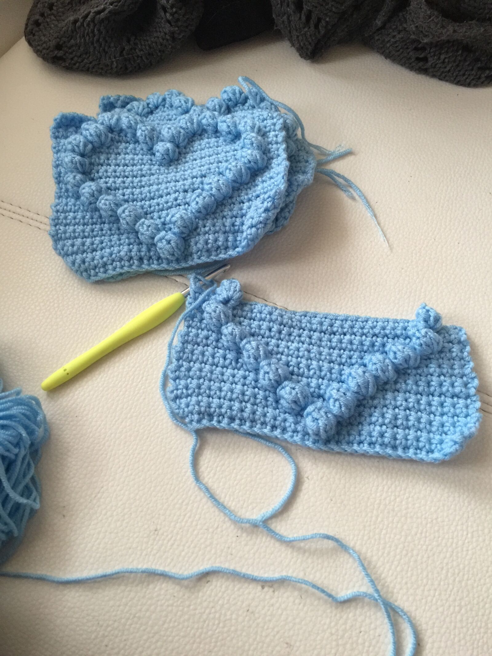 iPhone 6 Plus back camera 4.15mm f/2.2 sample photo. Knitting, baby, craft photography