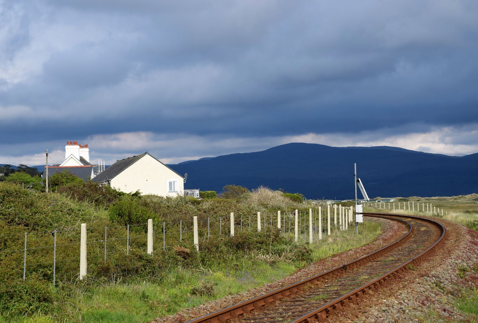 Nikon D5300 sample photo. Wales, tracks, landscape photography