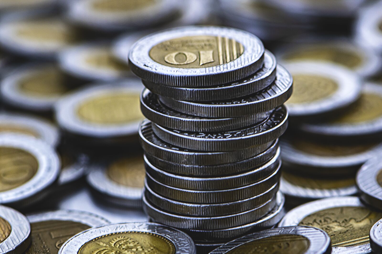 Nikon D5600 sample photo. Many, coins, currency photography