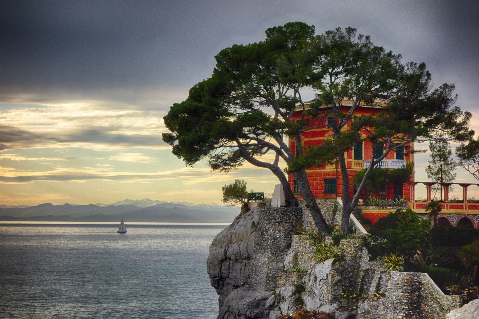 Sony Cyber-shot DSC-RX100 sample photo. Recco, sunset, liguria photography