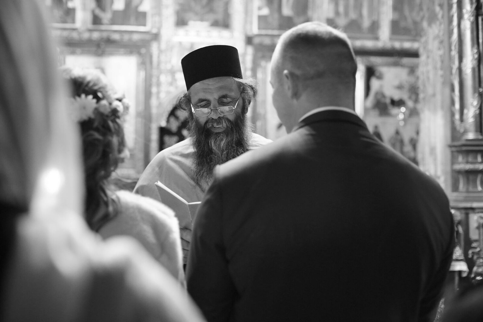 Canon EOS 5D Mark III sample photo. Orthodox, priest, ceremony, bride photography