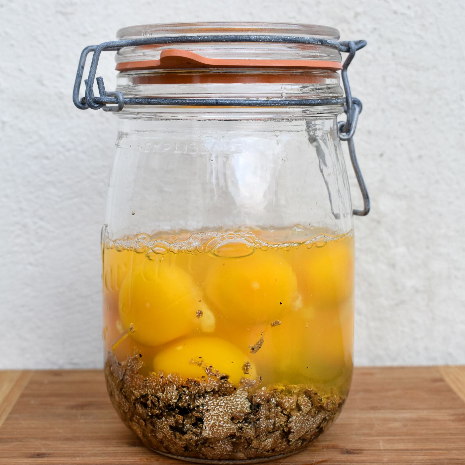 Nikon D5600 sample photo. Jar, truffles, eggs photography