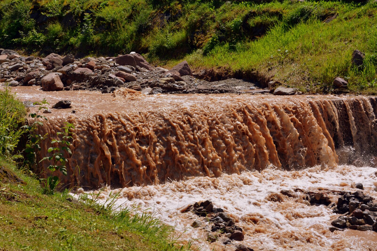 Nikon D7100 sample photo. Waterfall, torrent, water photography