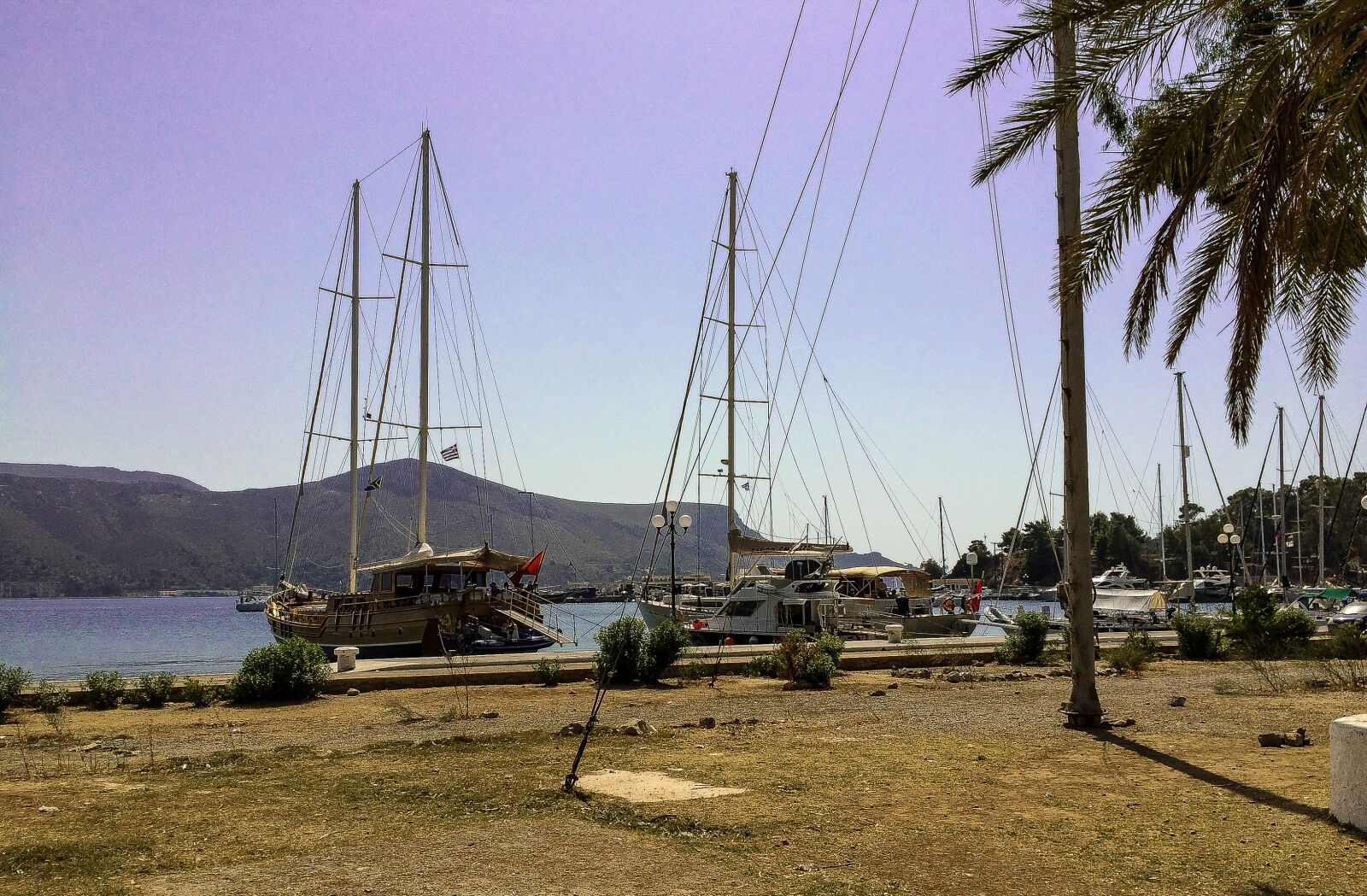 iPhone 5s back camera 4.15mm f/2.2 sample photo. Greece, sail boat, travel photography