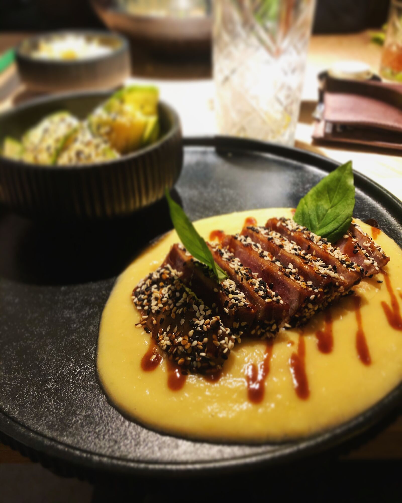 iPhone X back dual camera 4mm f/1.8 sample photo. Tuna, sushi, japan photography
