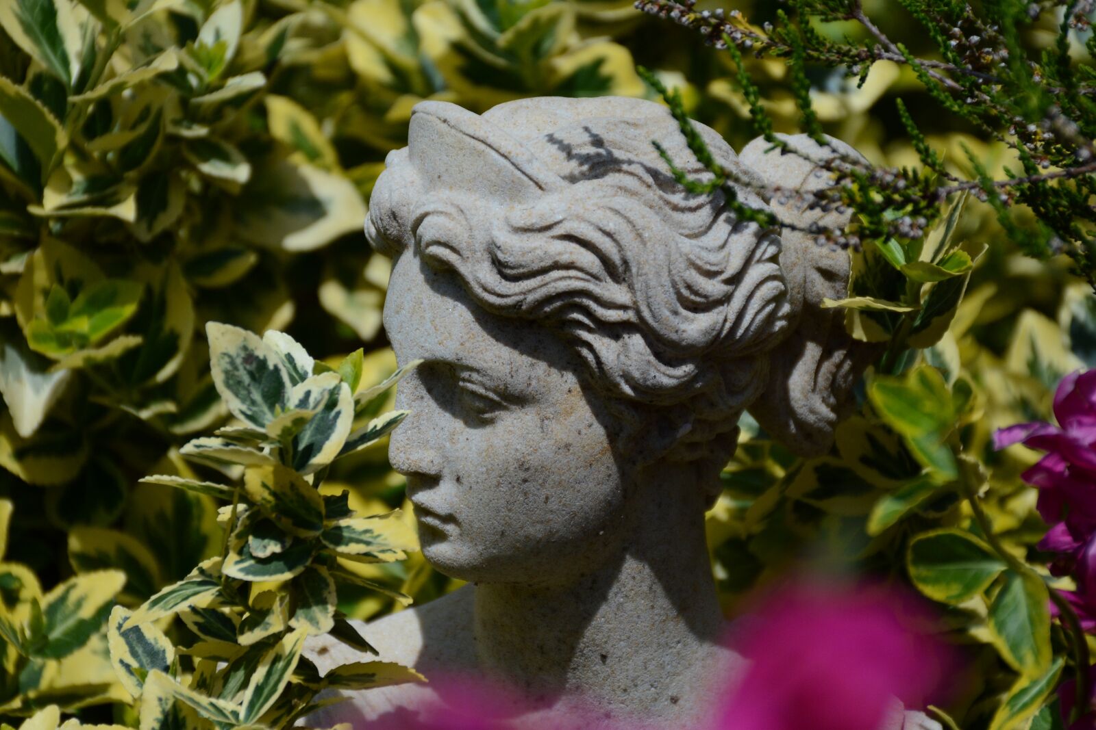 Nikon D7100 sample photo. Head, sandstone, statue photography