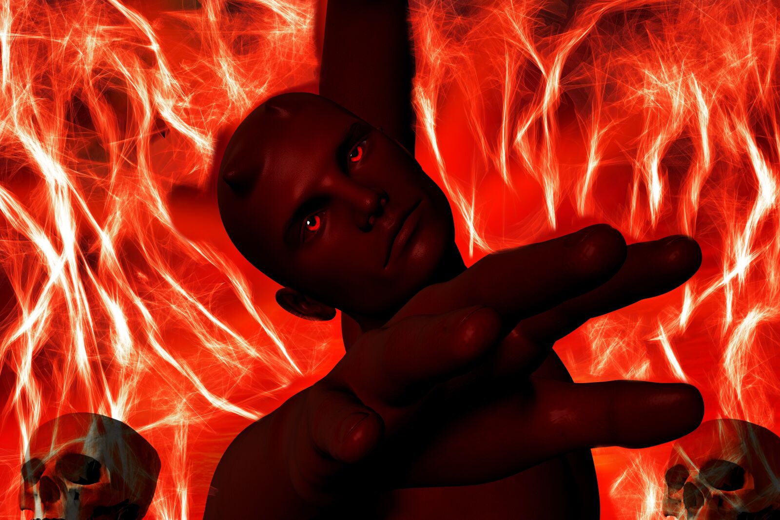 Canon EOS 700D (EOS Rebel T5i / EOS Kiss X7i) sample photo. Devil, fire, hell photography