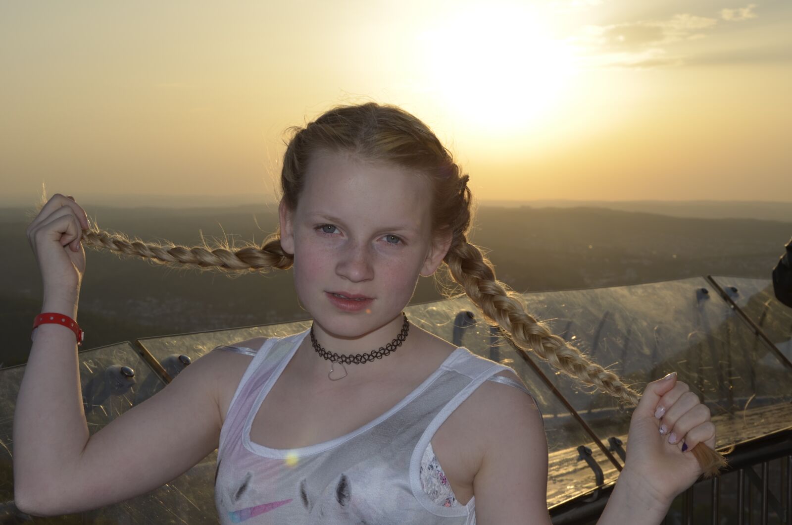Nikon D5100 sample photo. Girl, blond, braids photography