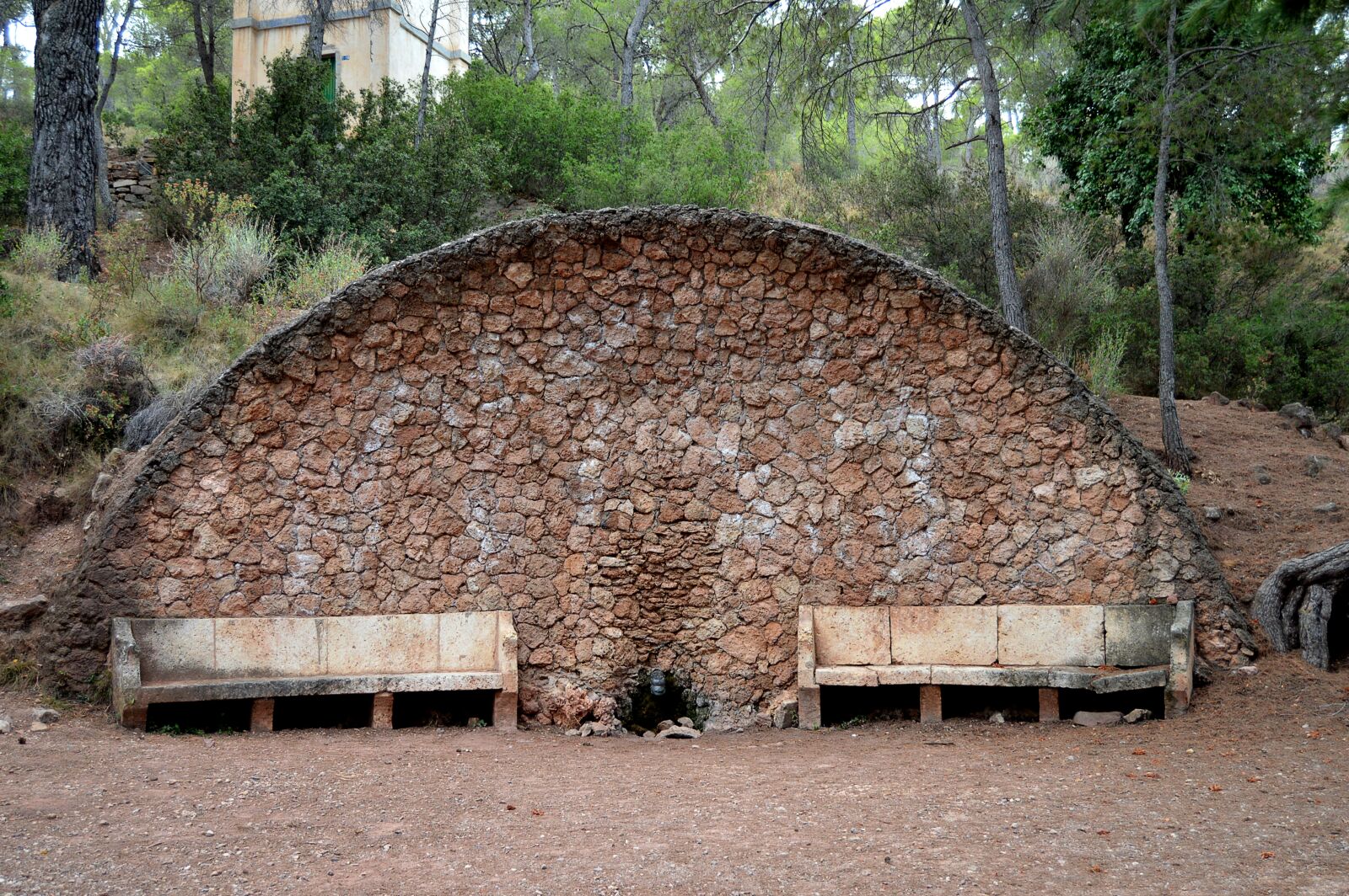 Nikon D3200 sample photo. Stone fountain, source, architecture photography