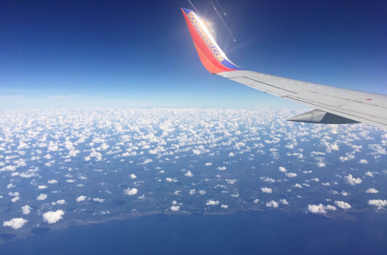 Apple iPhone 6 sample photo. Airplane, clouds, sky photography