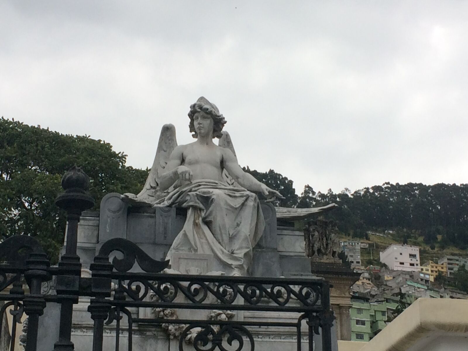 iPhone 5s back camera 4.15mm f/2.2 sample photo. Cemetery, san diego, quito photography