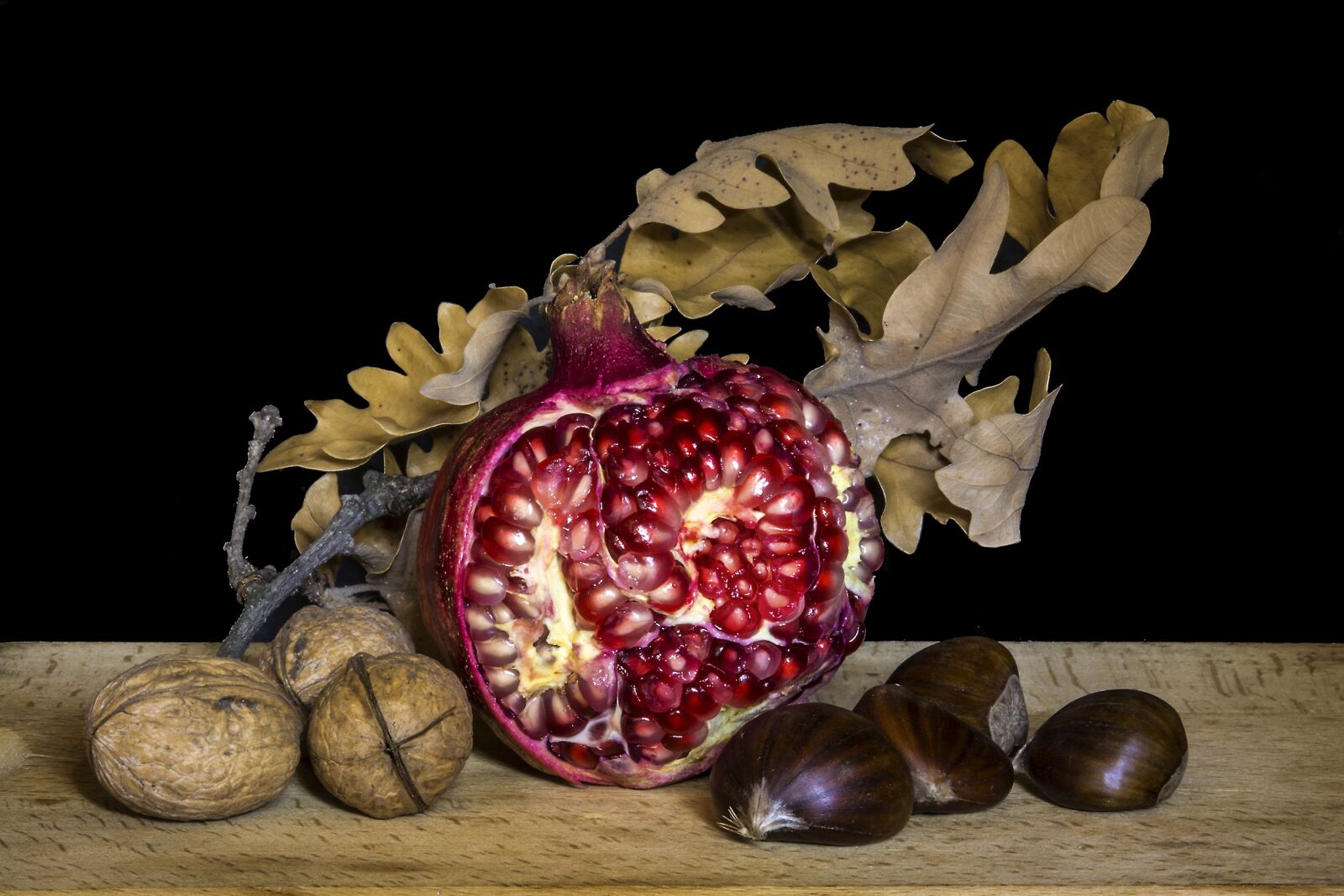 Nikon D7100 sample photo. Pomegranate, still life, fruit photography