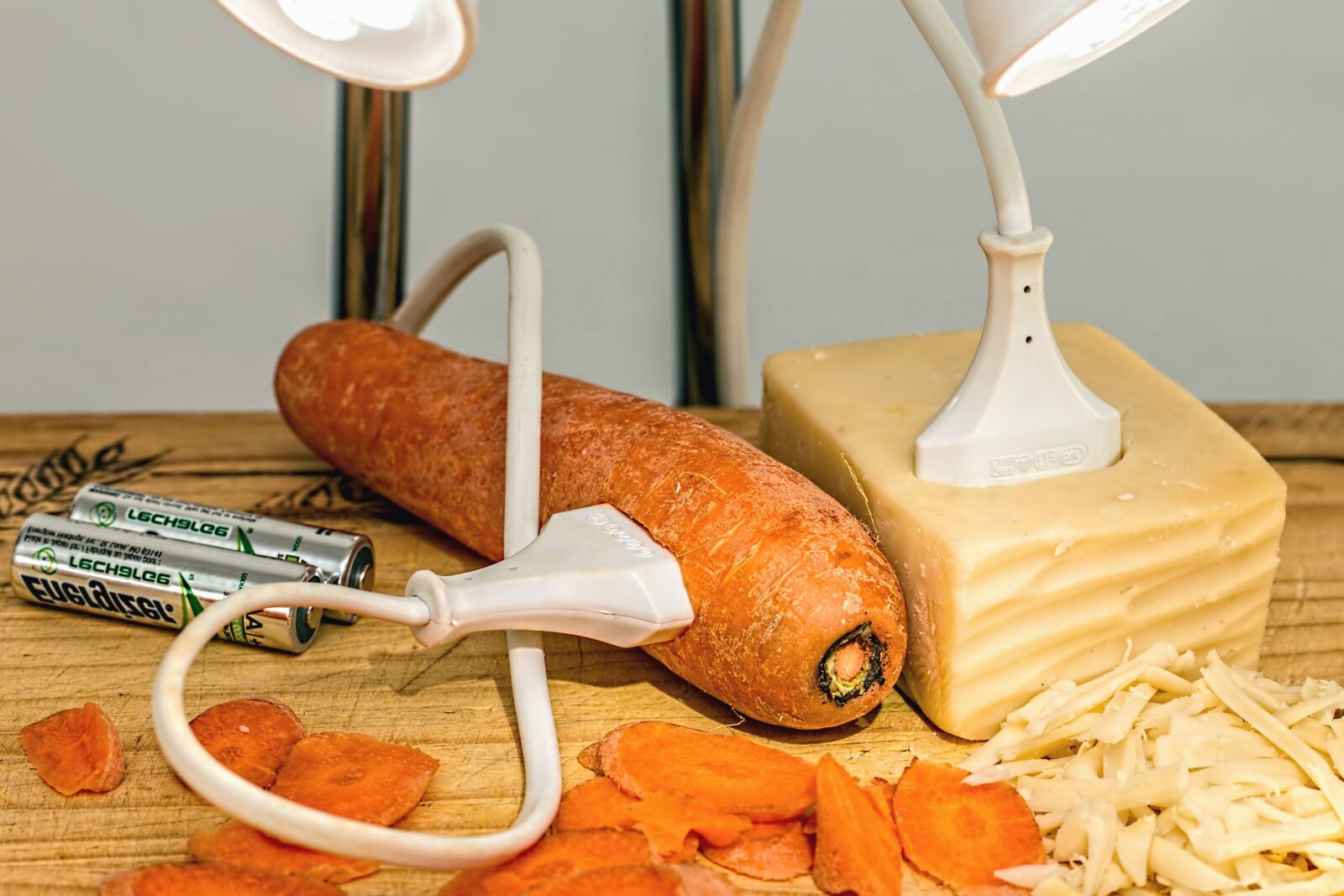 Canon EOS 70D sample photo. Food, carrots, cheese, cable photography