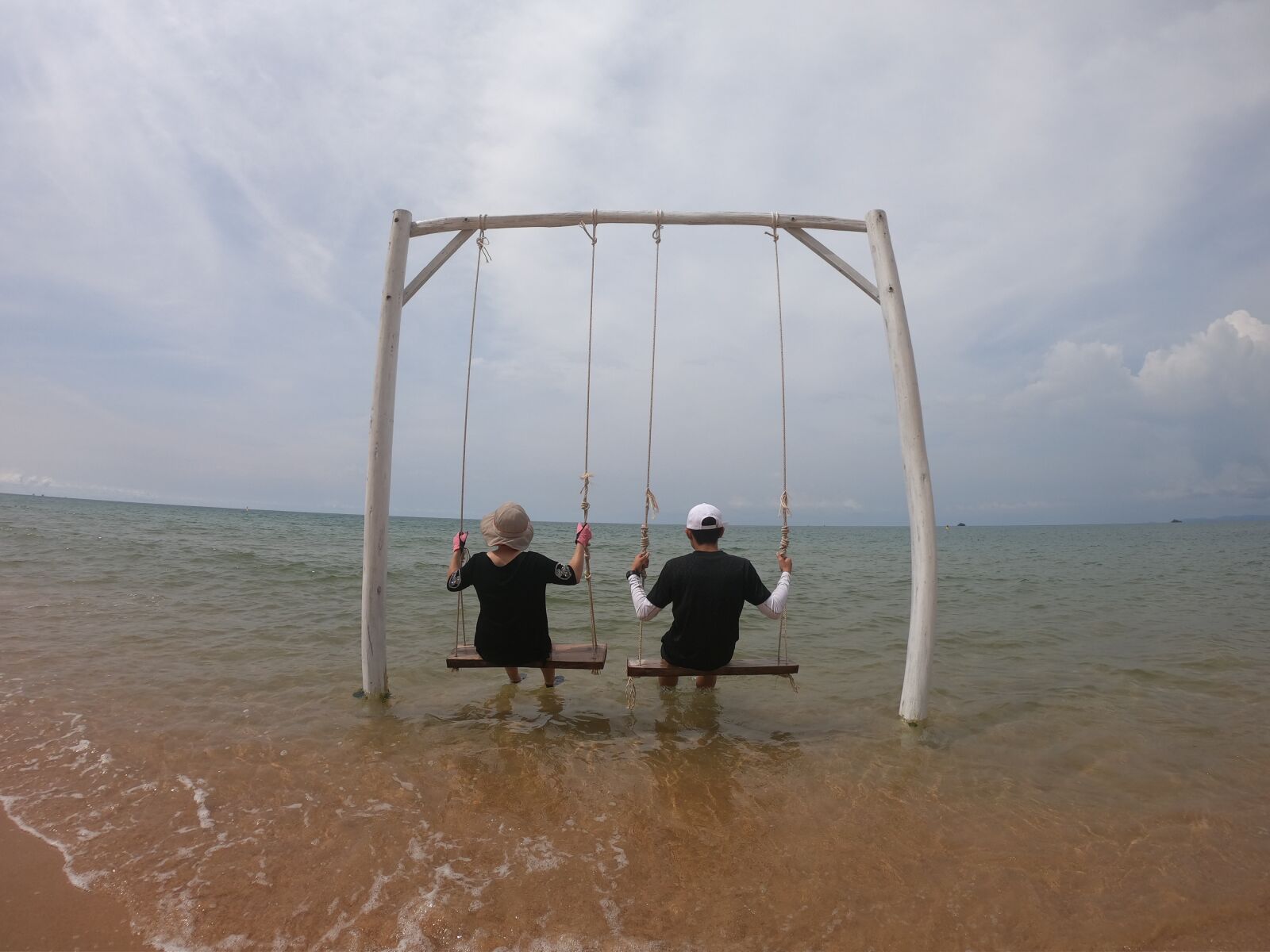 GoPro Hero7 Black sample photo. Vietnam, swing, sea photography