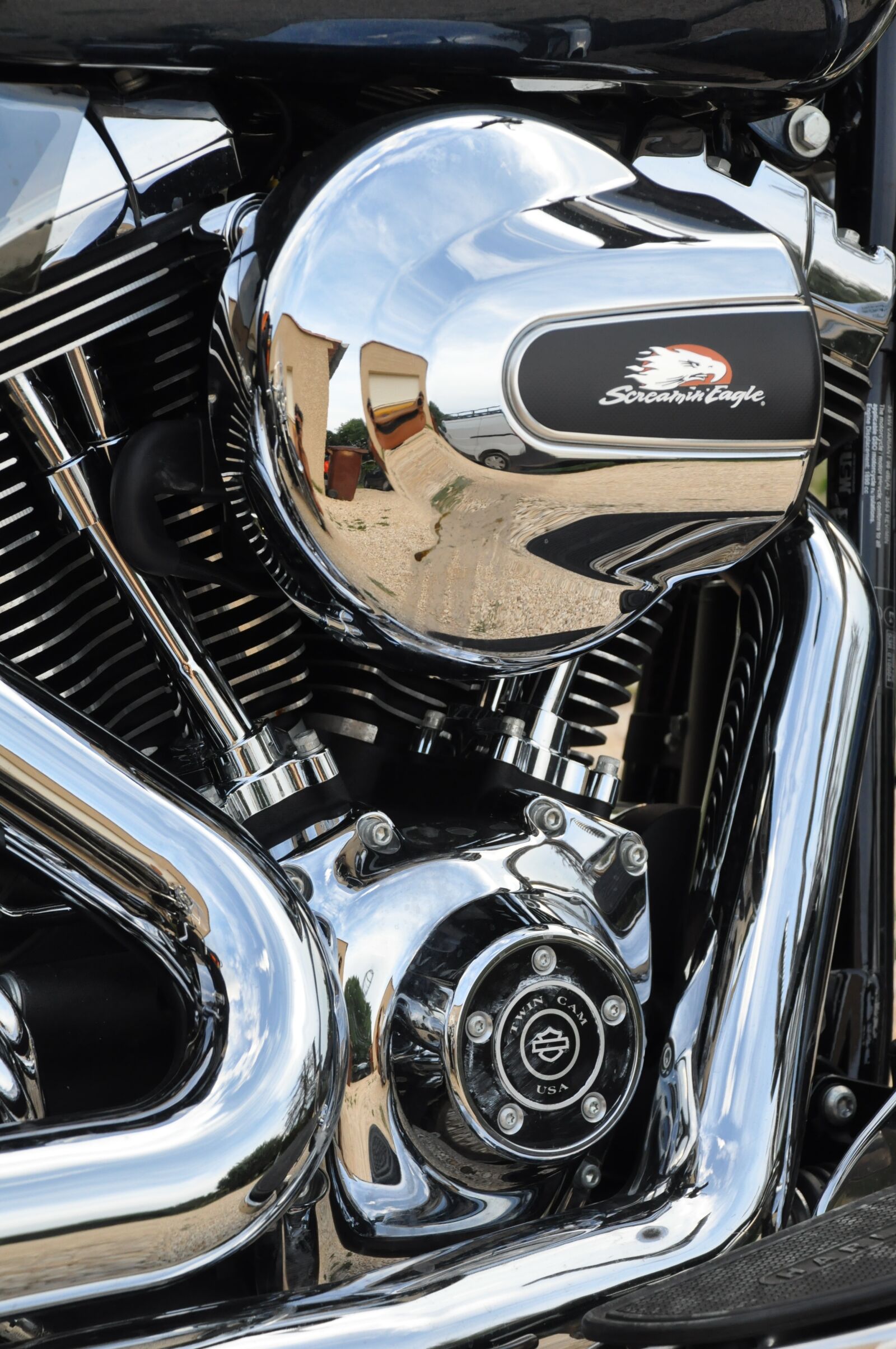 Nikon D90 sample photo. Harley davidson, motorcycle, engine photography