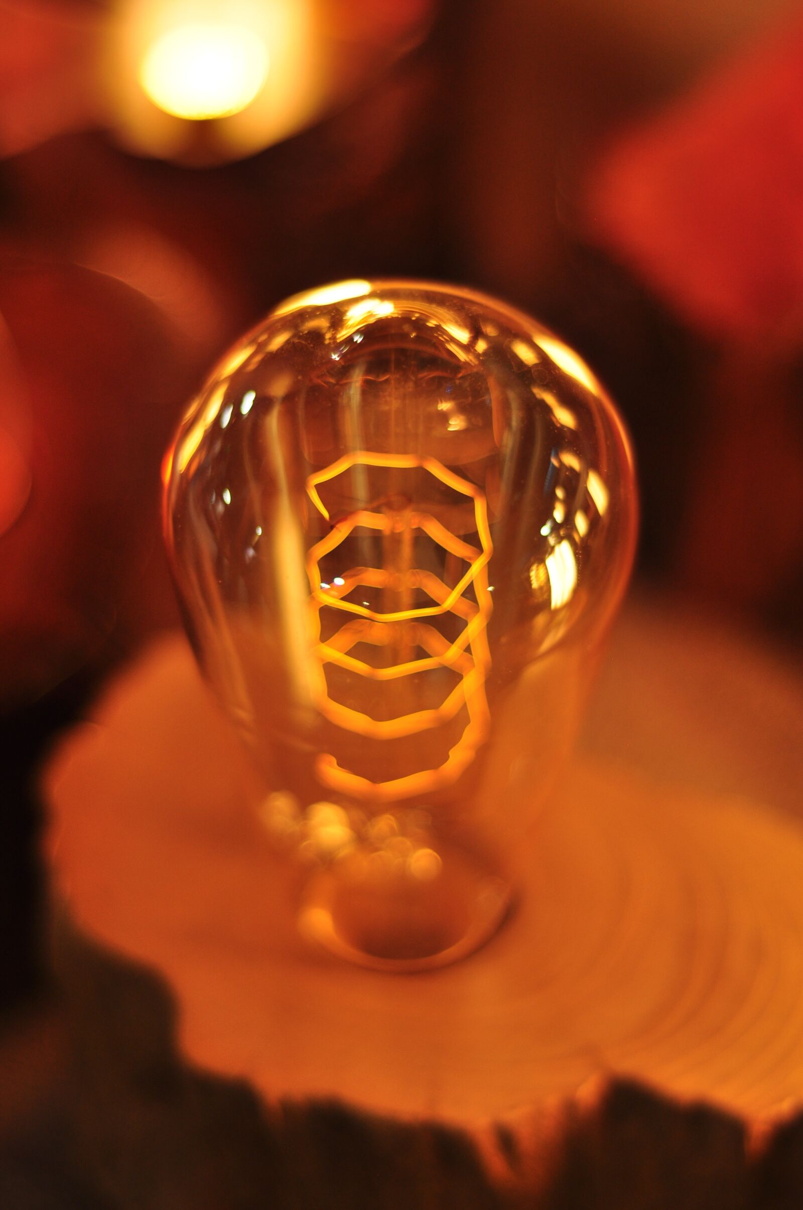 Nikon D90 sample photo. Night light, led, decoration photography