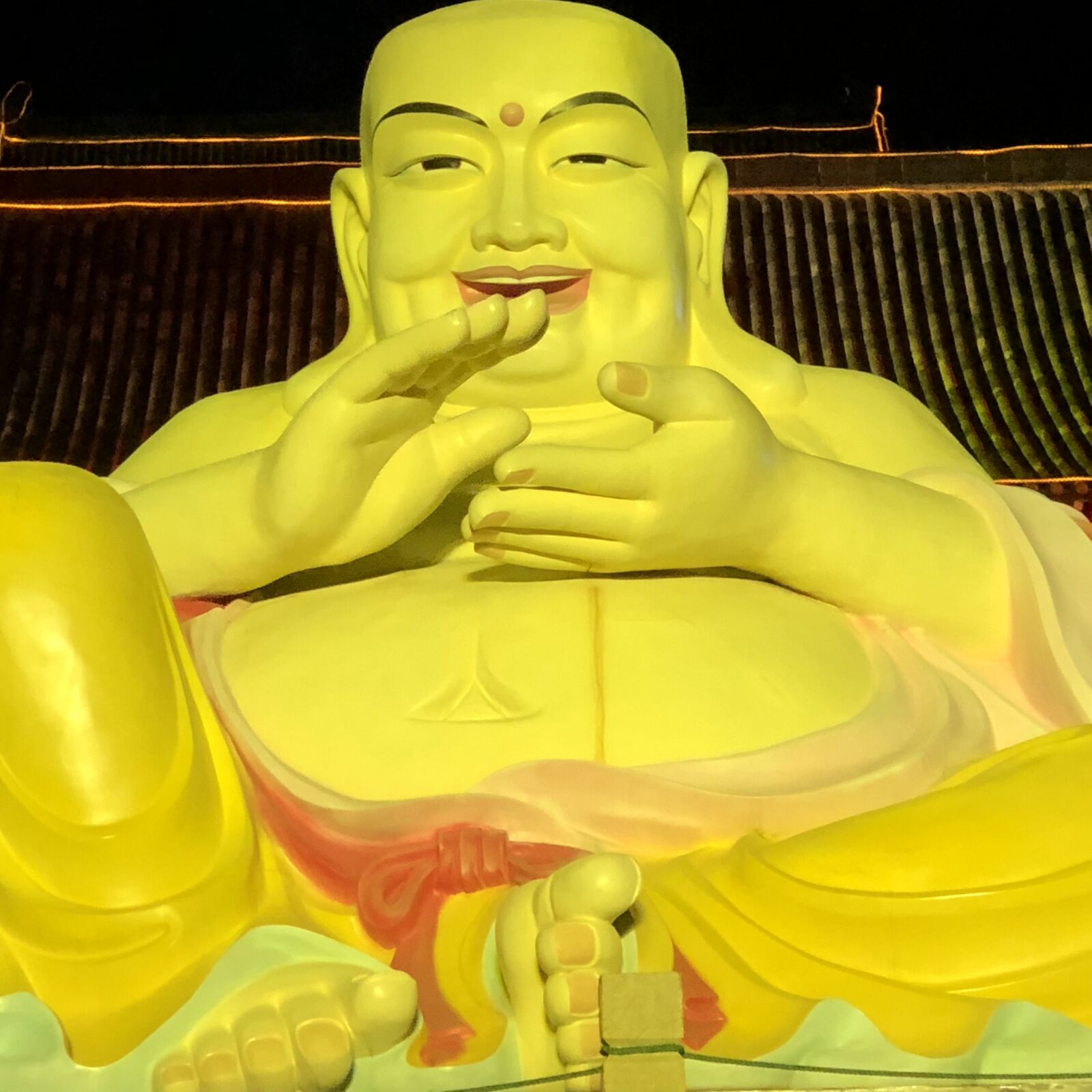 iPhone X back dual camera 6mm f/2.4 sample photo. Buddha, people's republic of photography