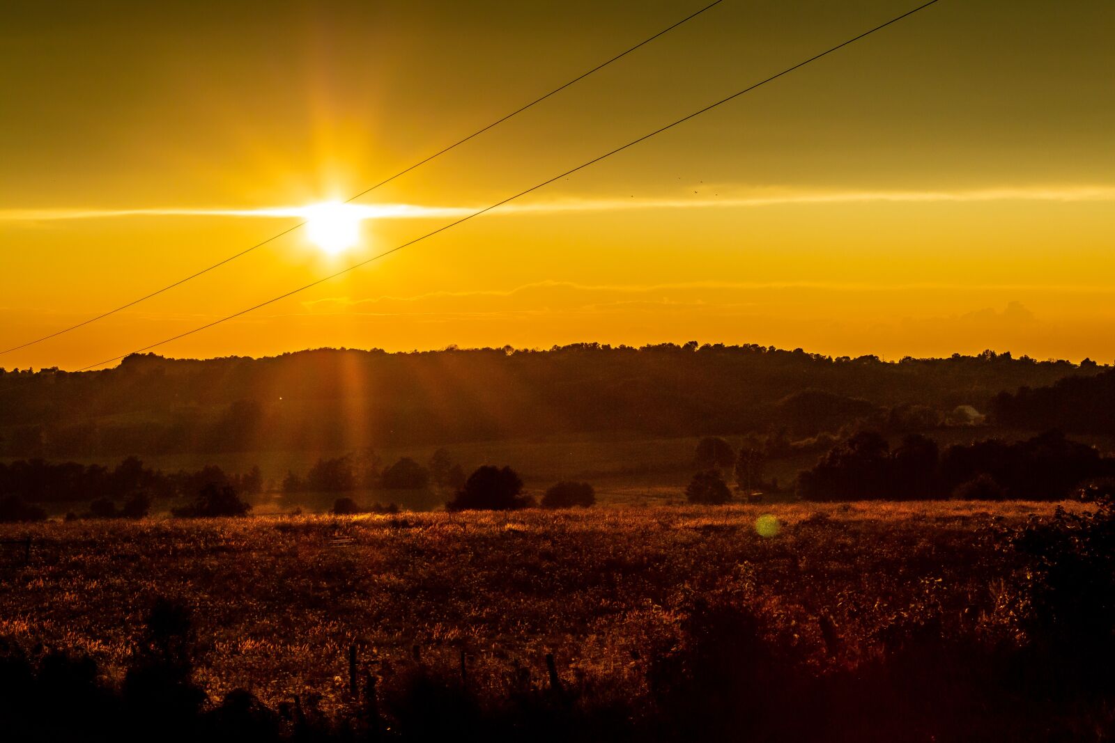 Canon EF-S 18-55mm F3.5-5.6 IS sample photo. Sunset, yellow, sky photography
