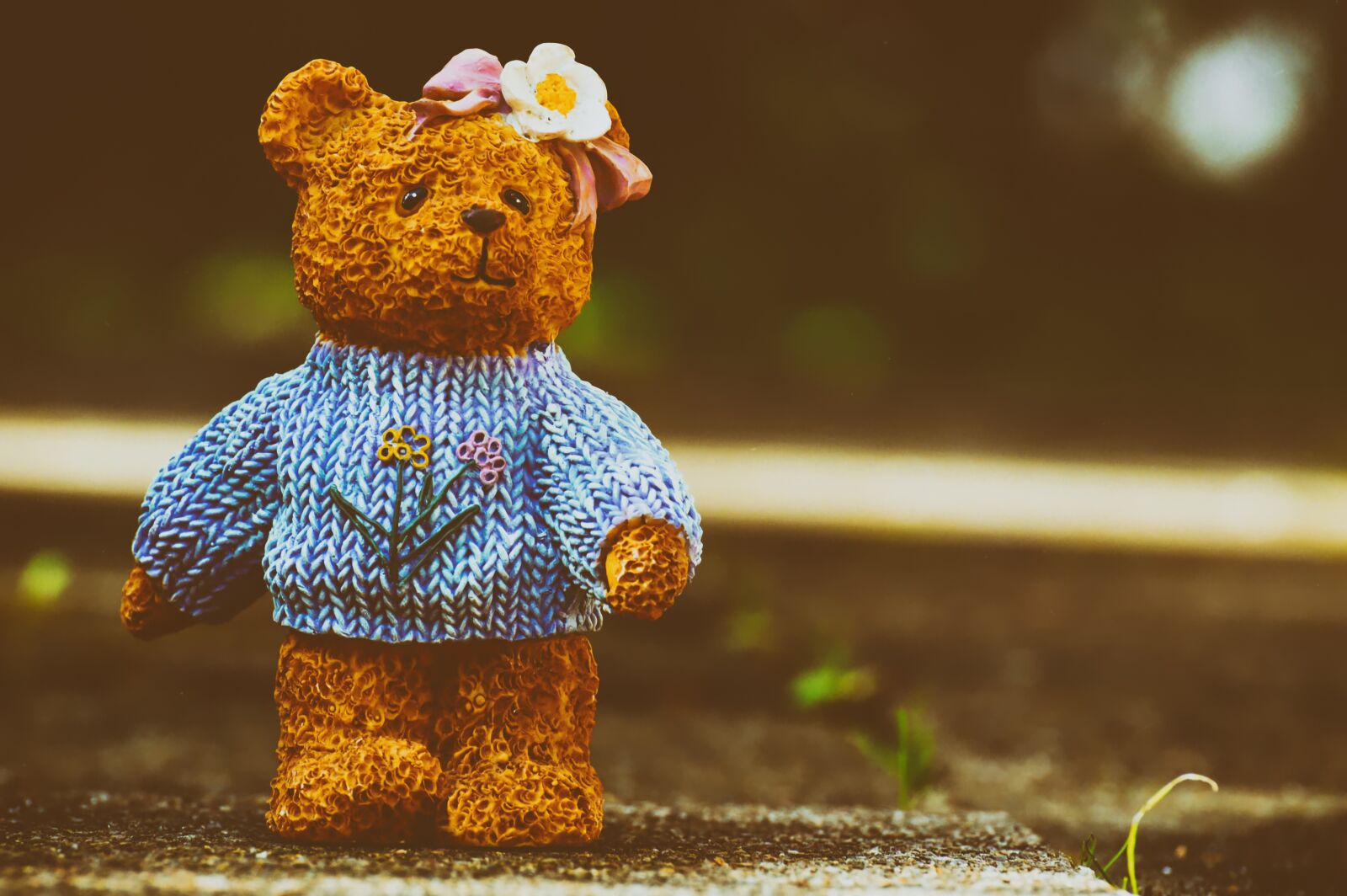 Nikon D3200 sample photo. Bears, art stone, cute photography