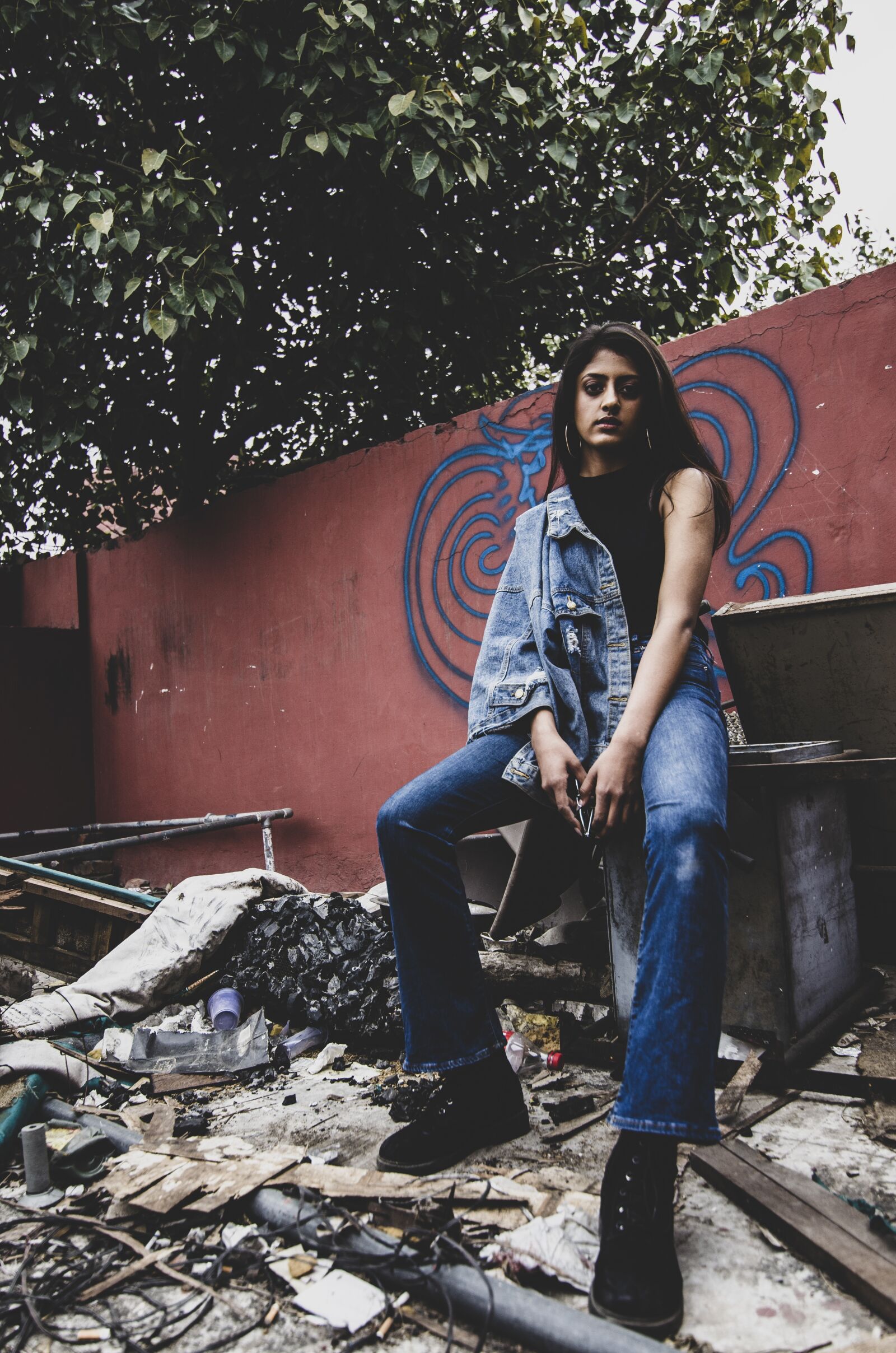 Nikon D7000 sample photo. Female, girl, denim photography