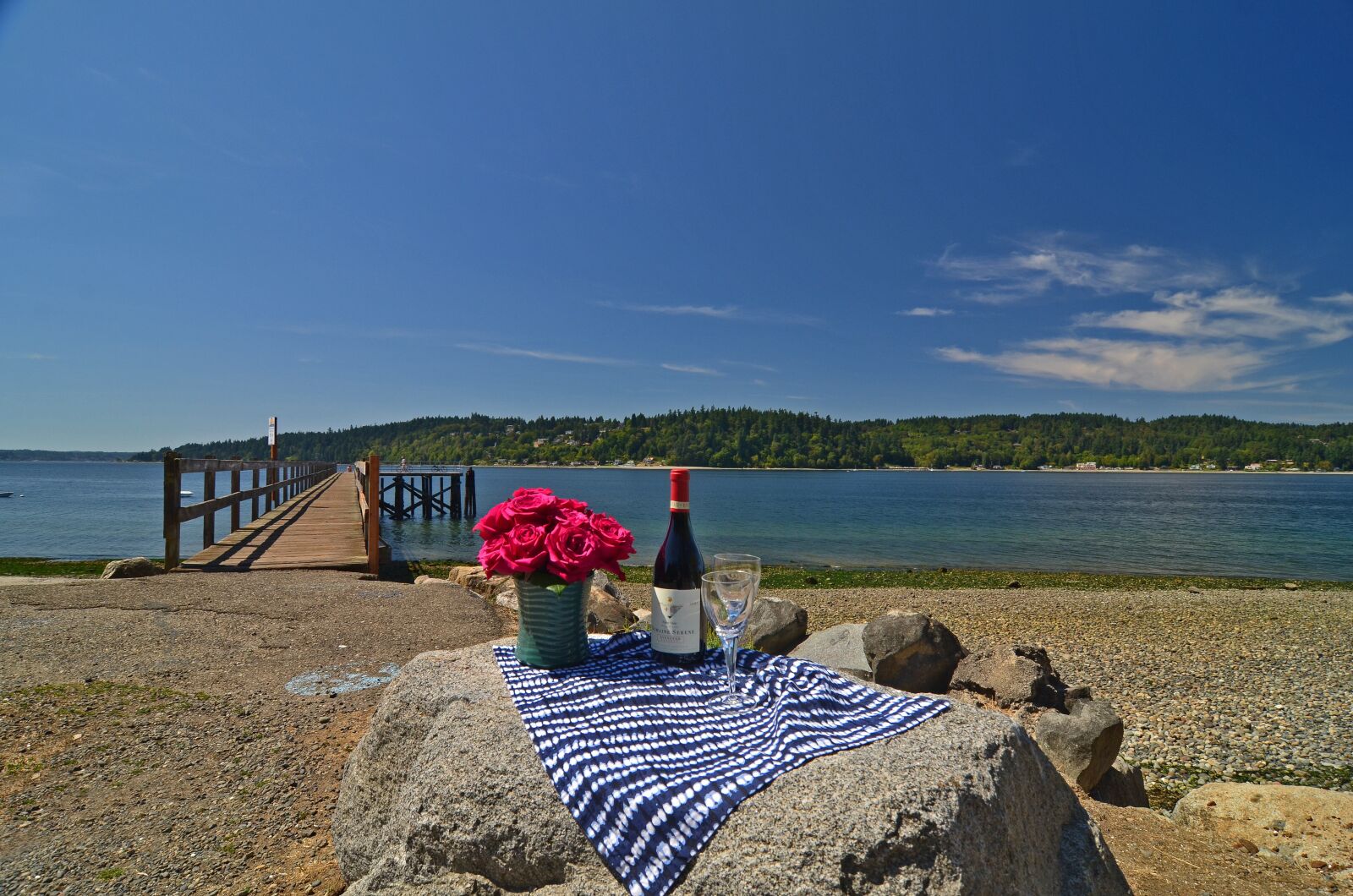 Nikon D7000 sample photo. Bainbridge island, wine, dock photography