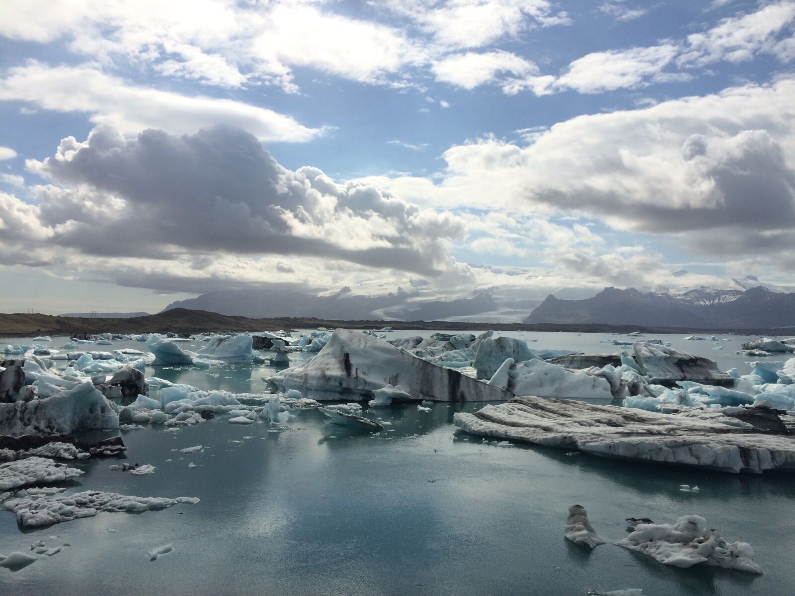 iPhone 5s back camera 4.15mm f/2.2 sample photo. Glacier lagoon, iceland, icebergs photography