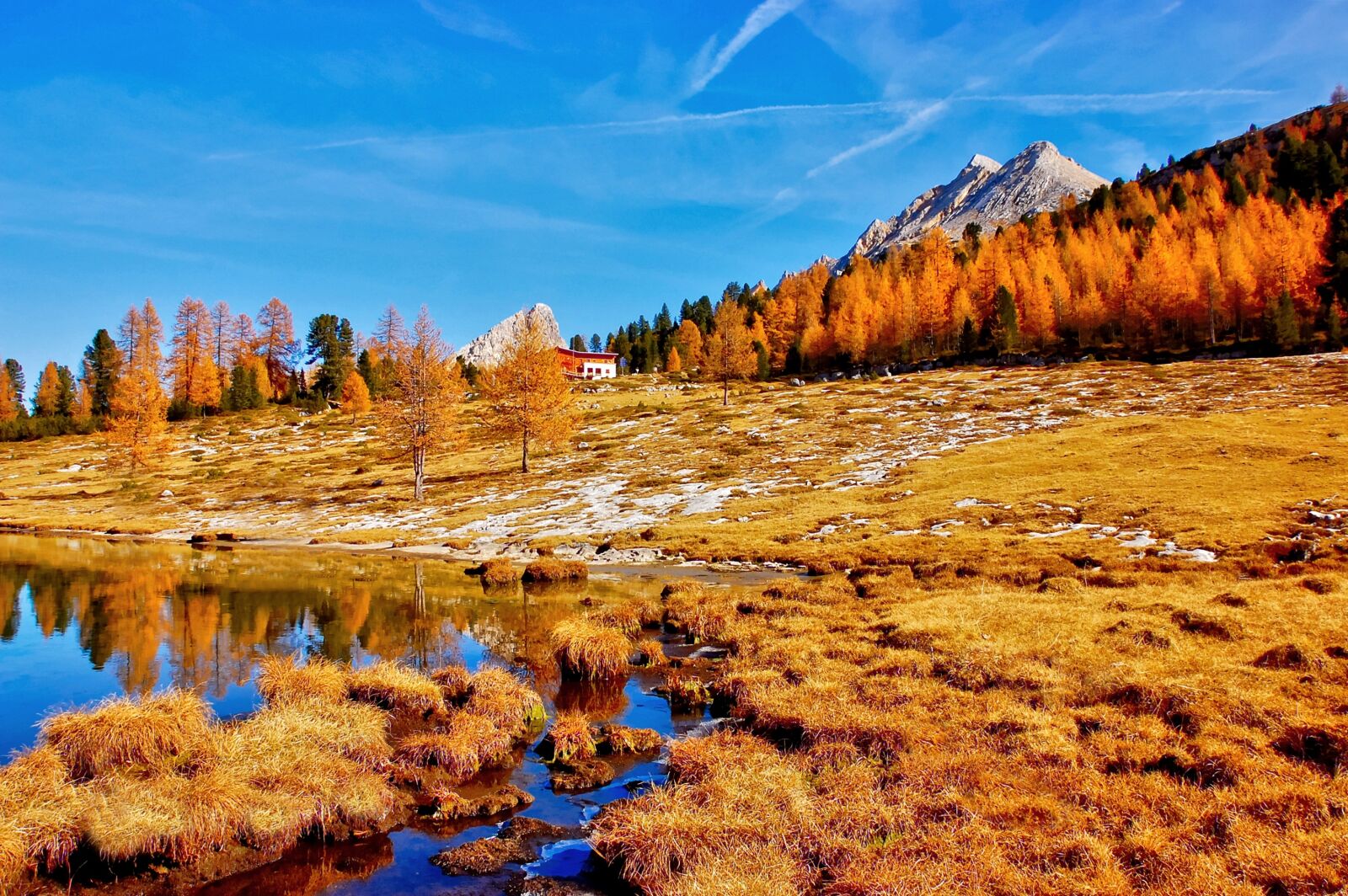 Nikon D40 sample photo. Fanes alm, lavinores, dolomites photography