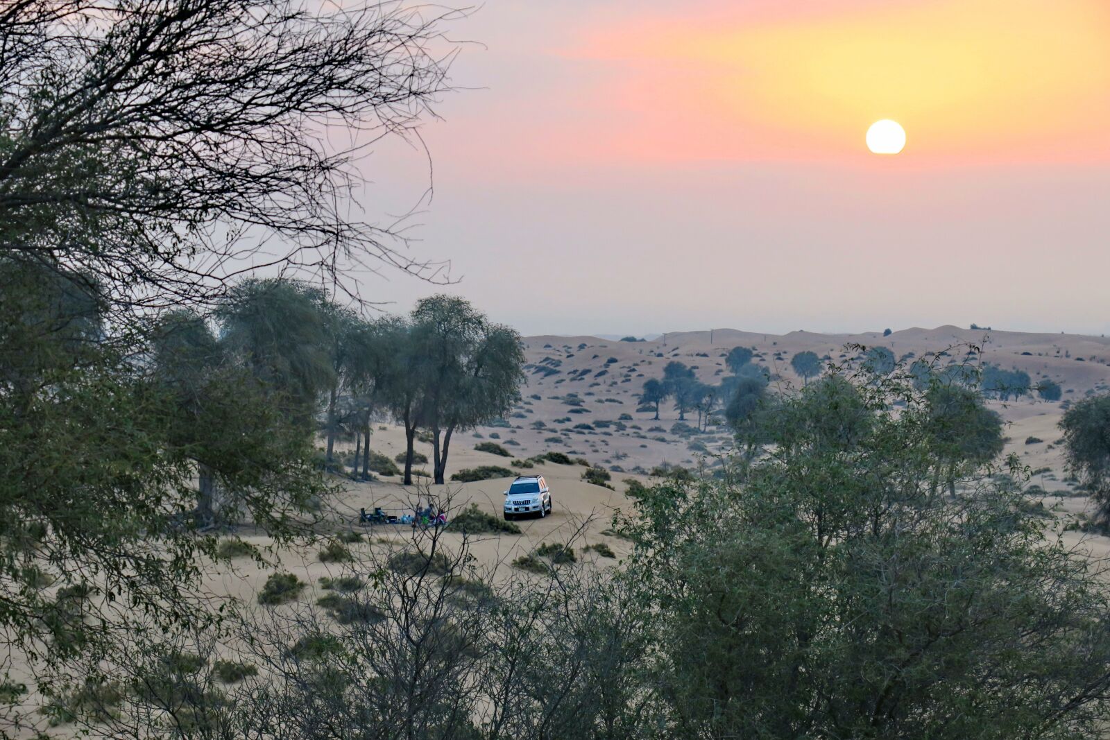 Canon PowerShot G3 X sample photo. Camping, desert, sunset photography