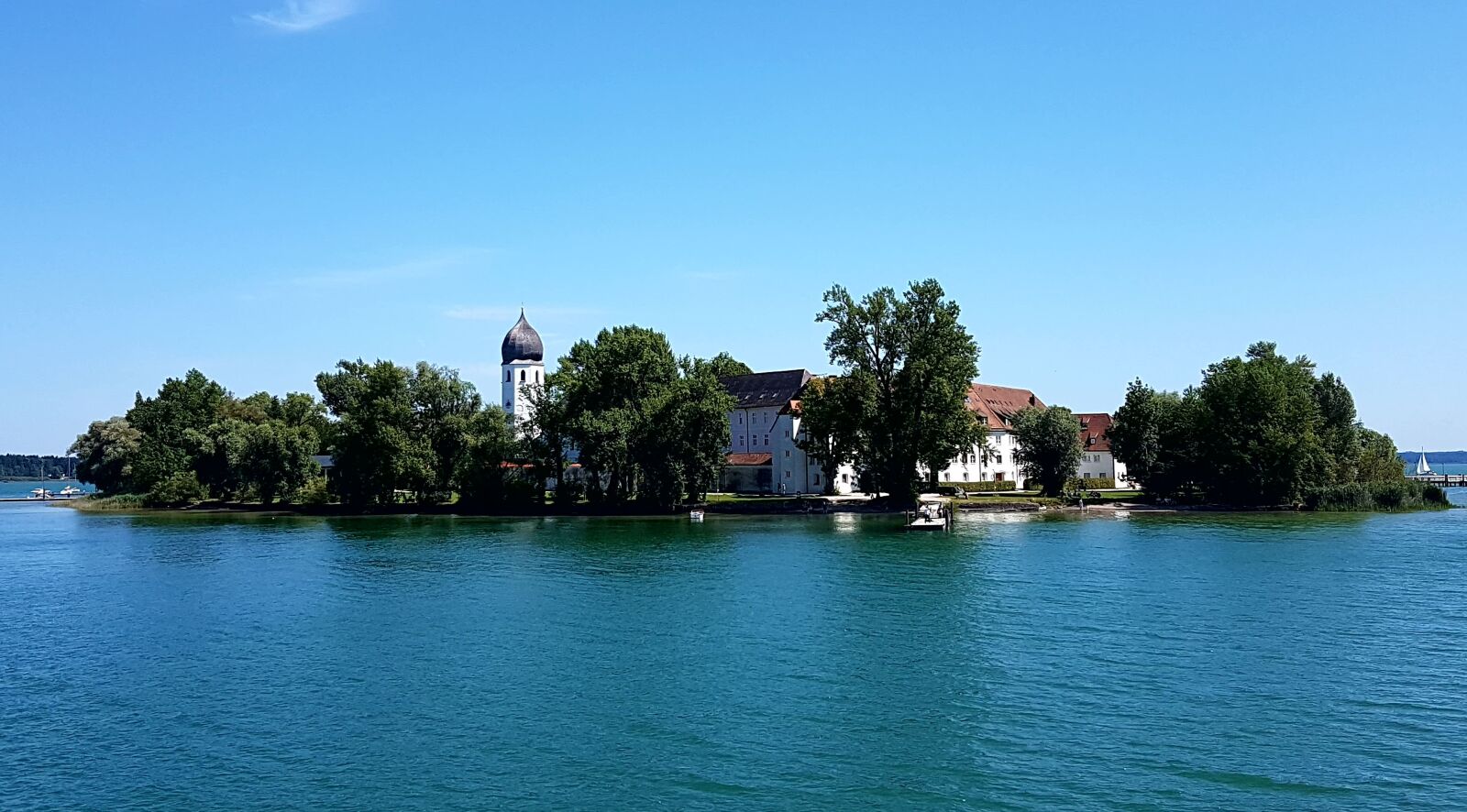 Samsung Galaxy S7 sample photo. Waters, panorama, chiemsee photography
