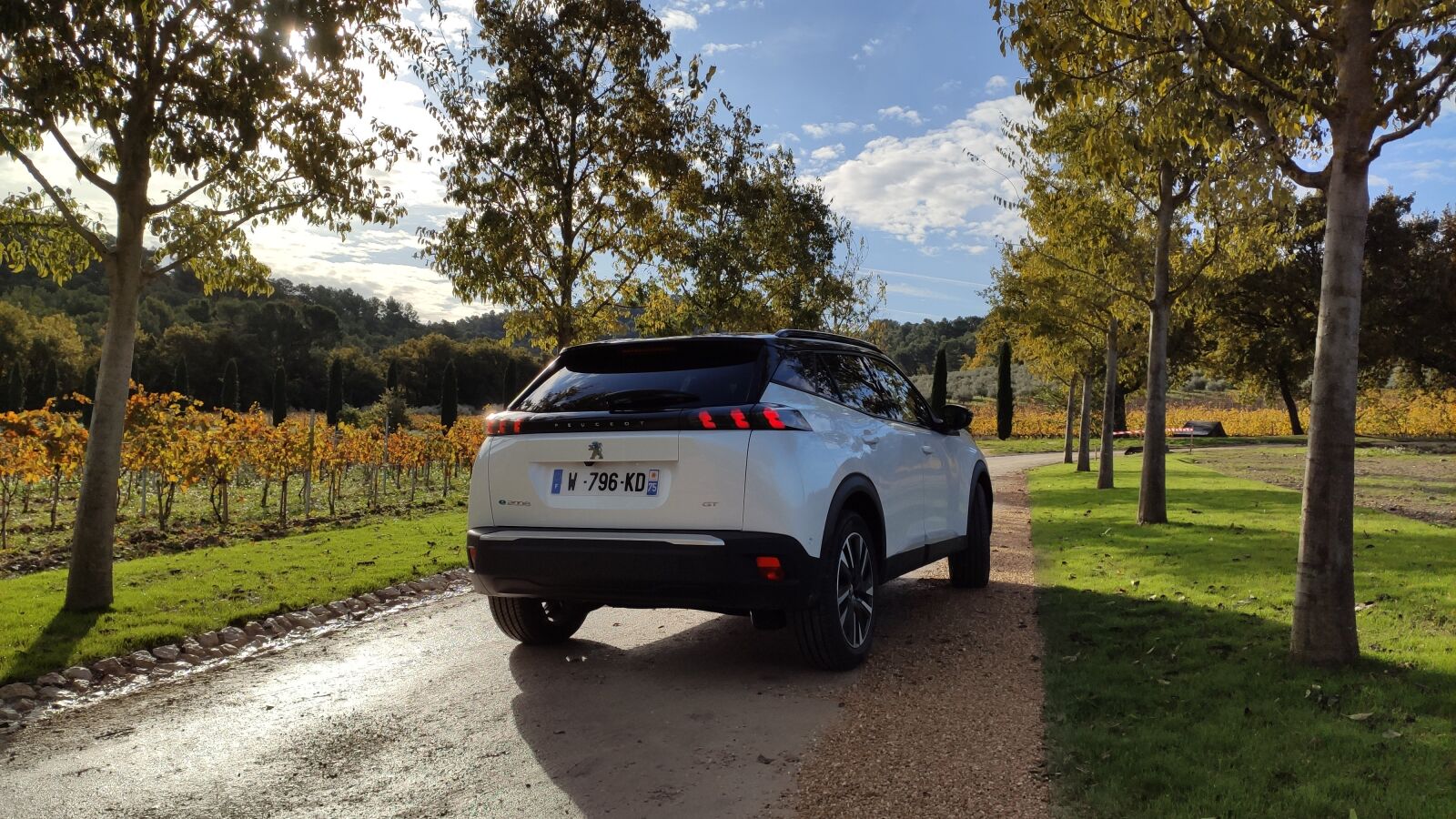 Xiaomi Mi 9T sample photo. Peugeot, e-2008, electric car photography