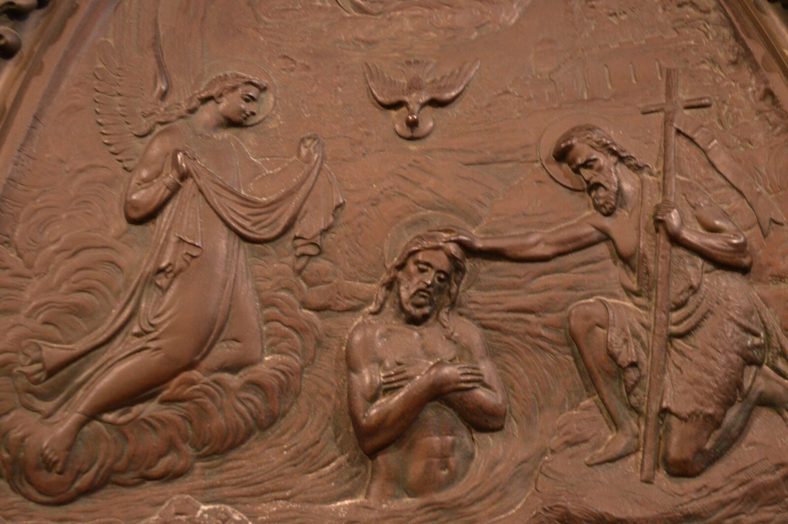 Nikon D3200 sample photo. Fresco, baptism, jesus photography