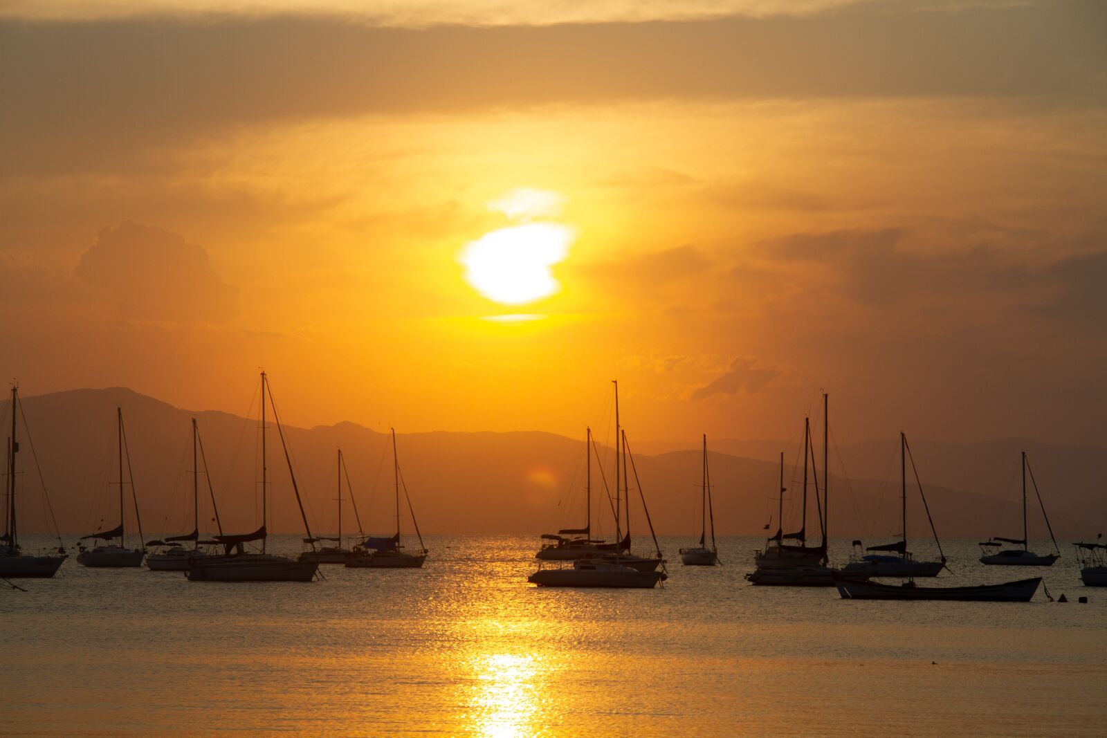 Canon EOS 7D sample photo. Sun, boat, sunset photography