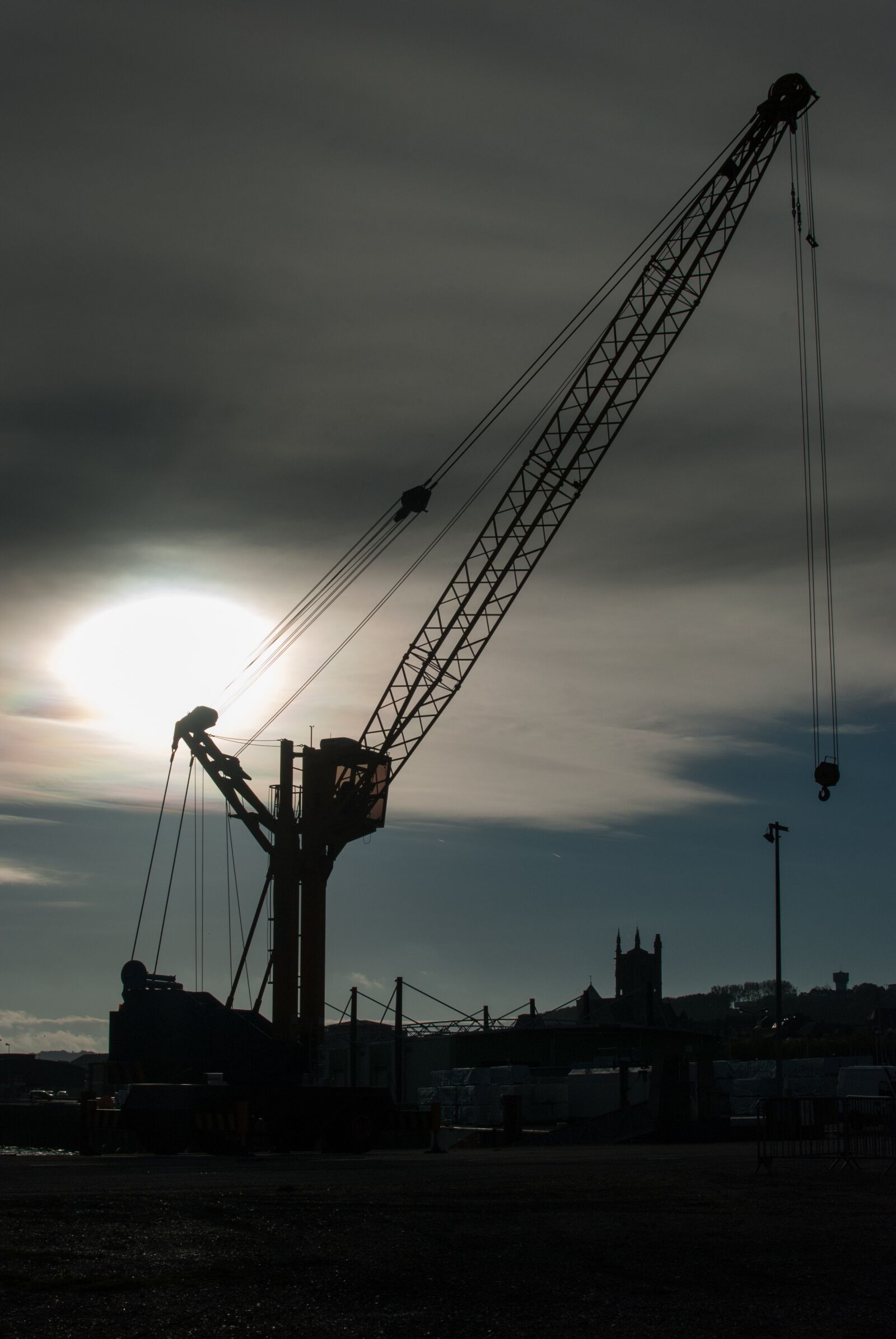 Nikon D80 sample photo. Against the light, crane photography