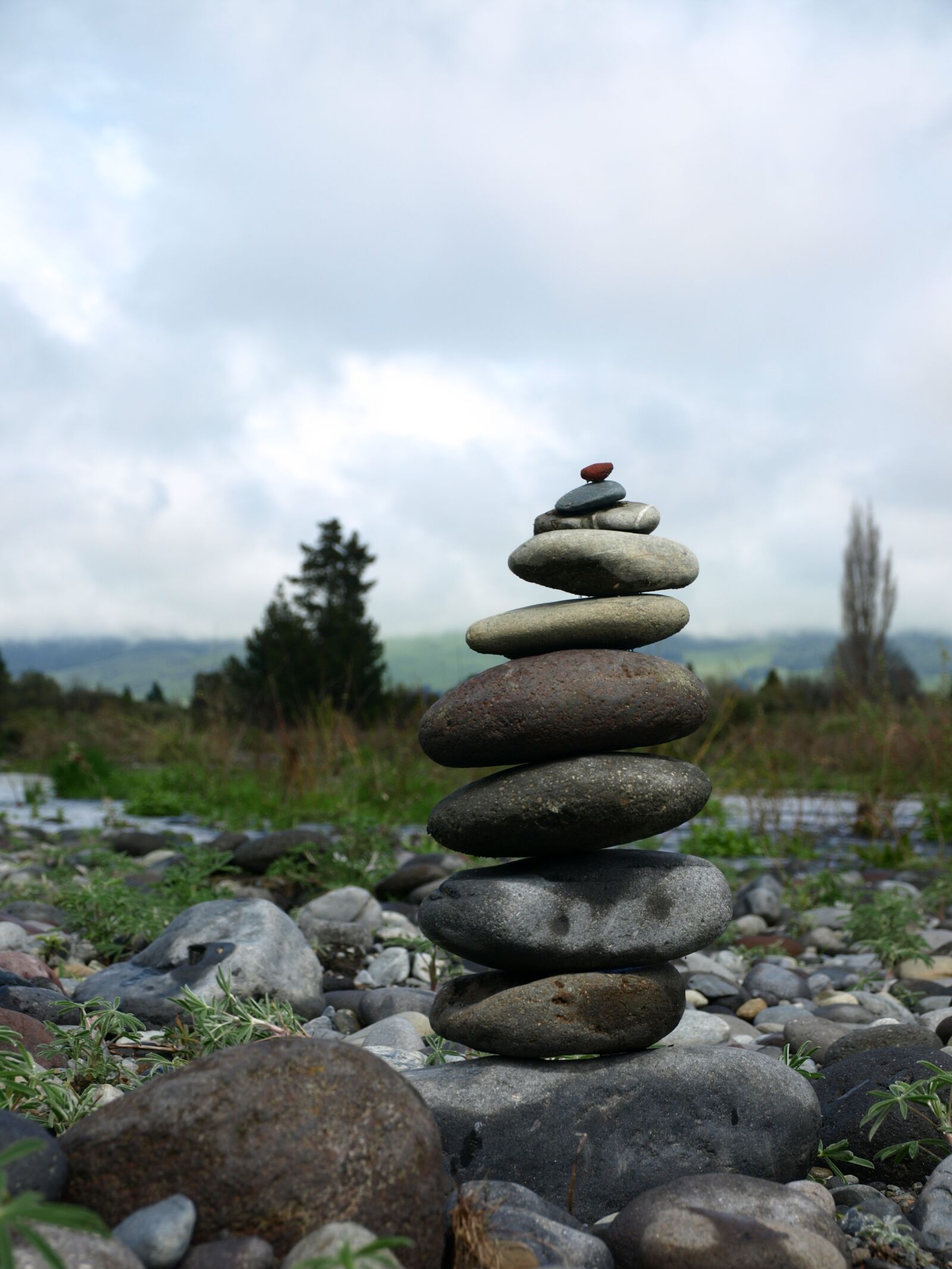 Olympus E-510 (EVOLT E-510) sample photo. Balance, turangi, new zealand photography