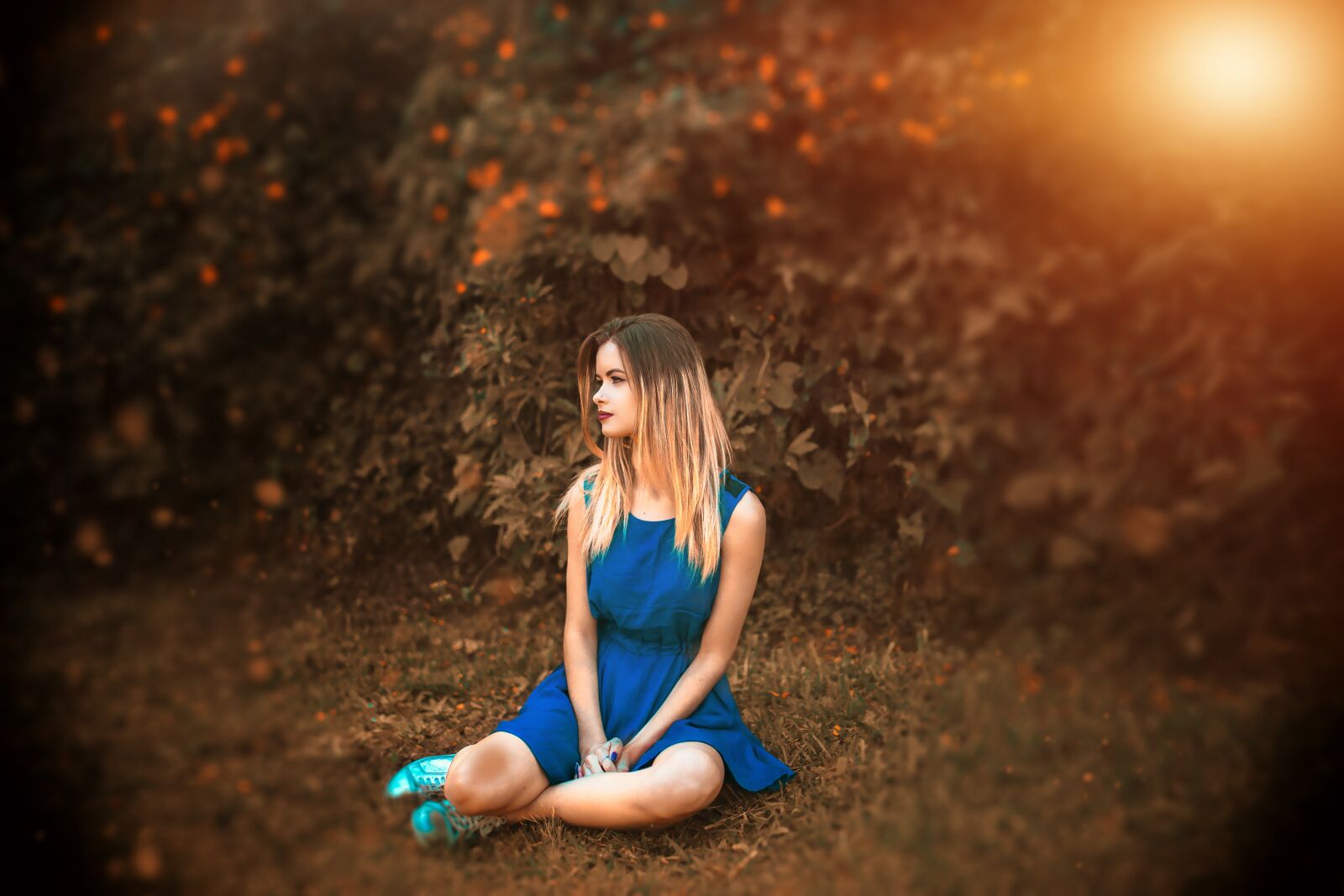 Canon EOS 6D sample photo. Girl, nature, waiting photography