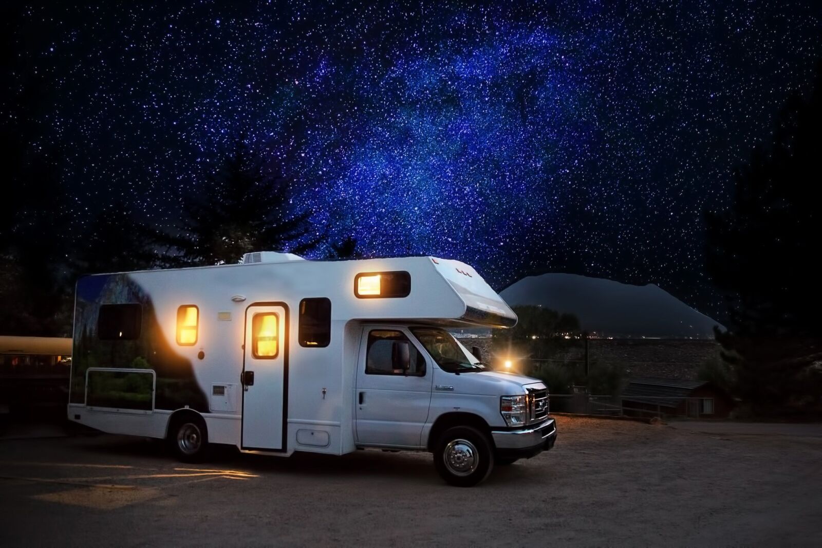 Canon EF 24-70mm F2.8L II USM sample photo. Rv, camper, night photography