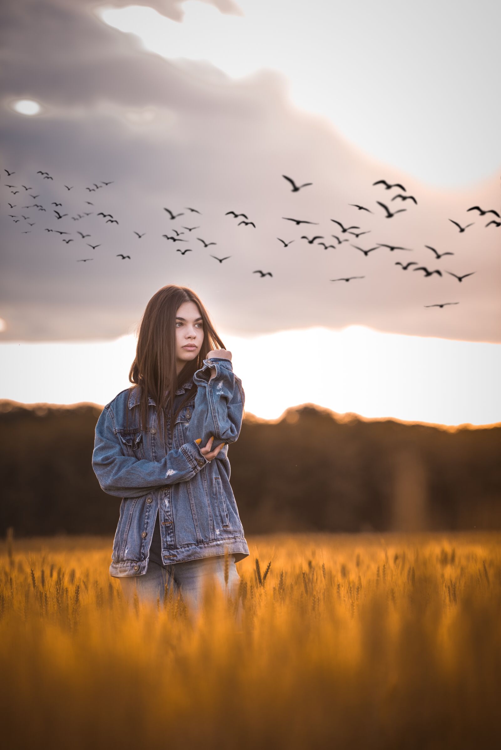 Nikon D750 sample photo. Girl, portrait, sunset photography