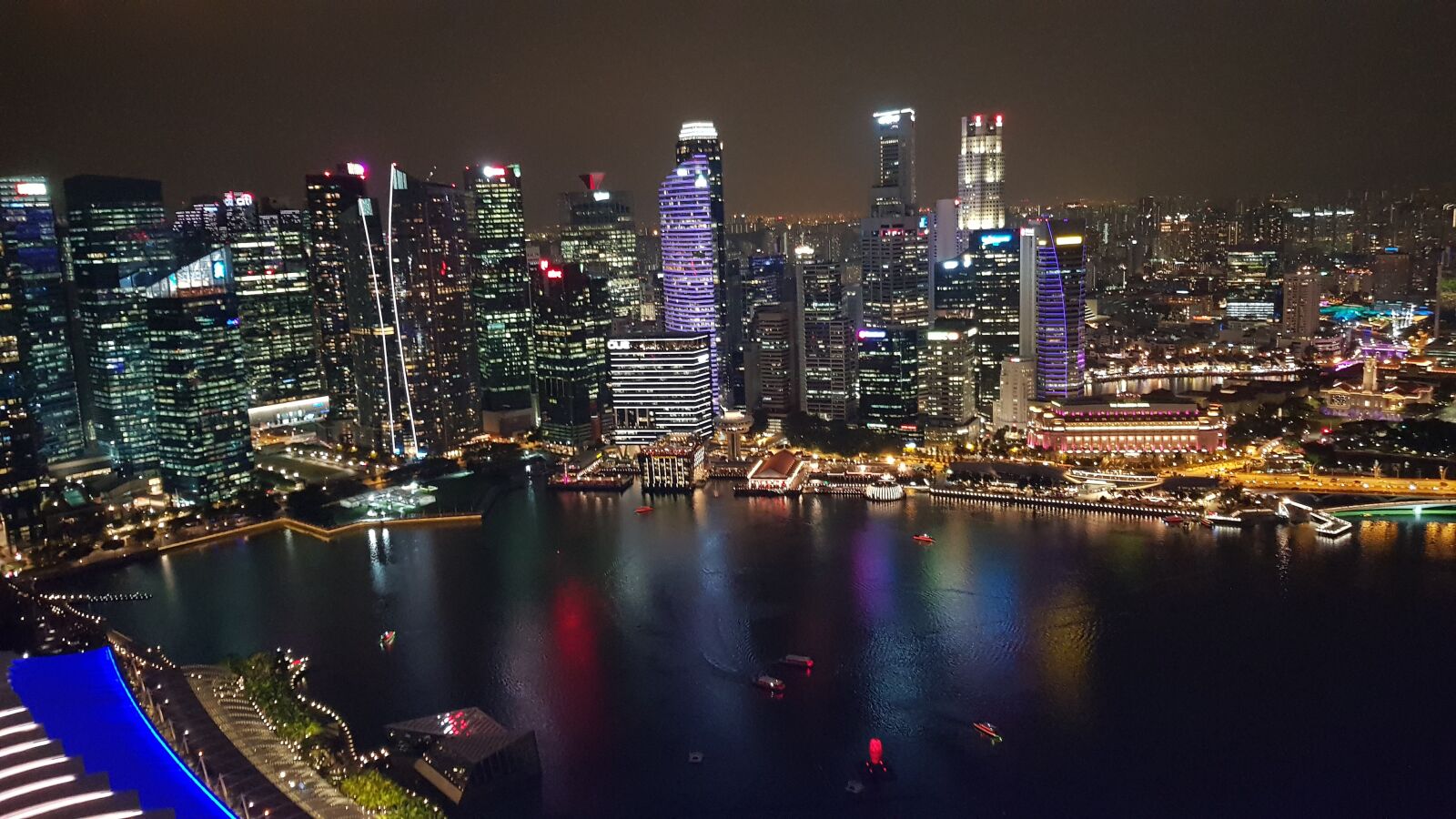 Samsung Galaxy S8 sample photo. Singapore, city, night photography