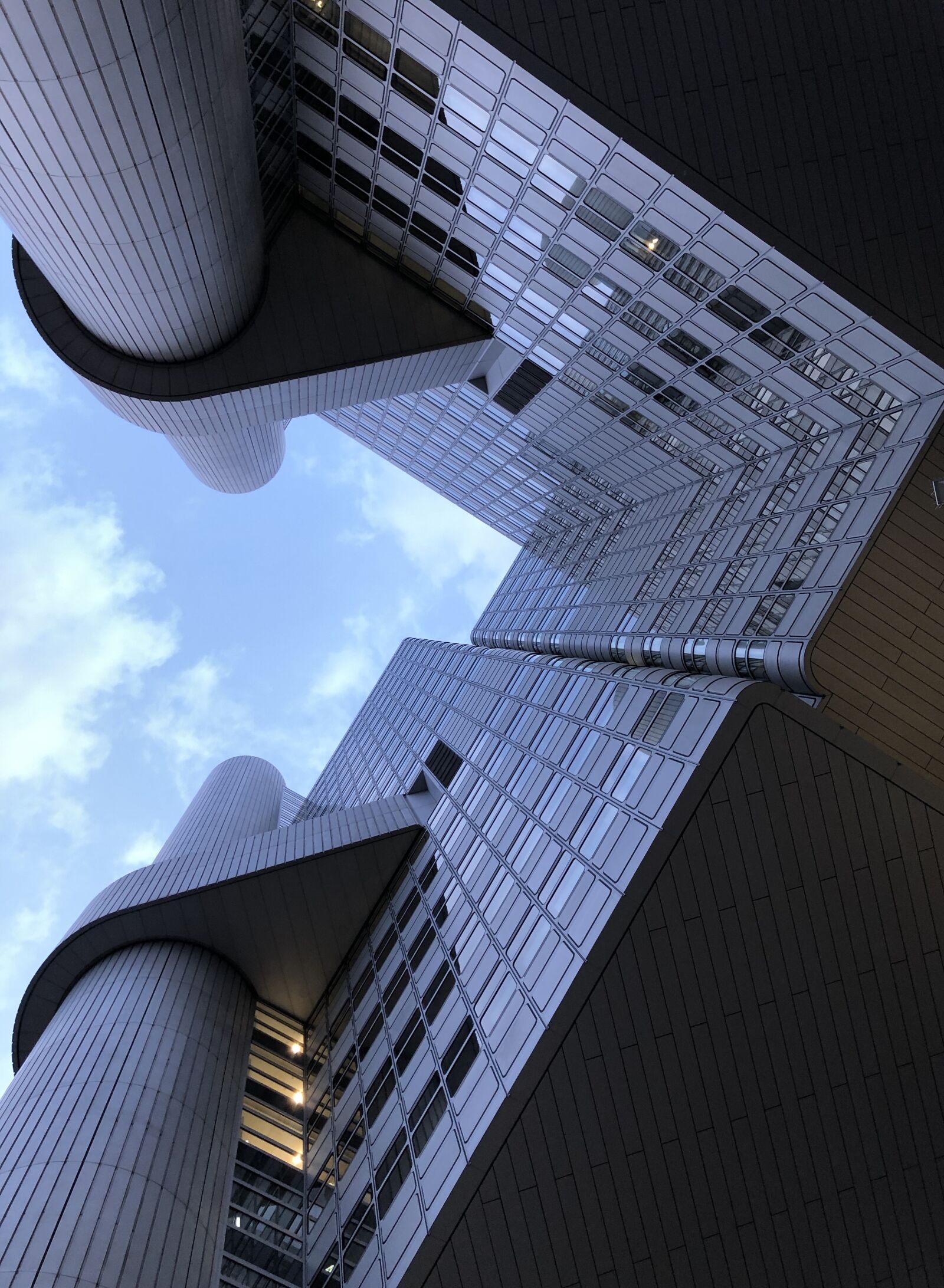 iPhone 8 back camera 3.99mm f/1.8 sample photo. Architecture, skyscraper, office photography