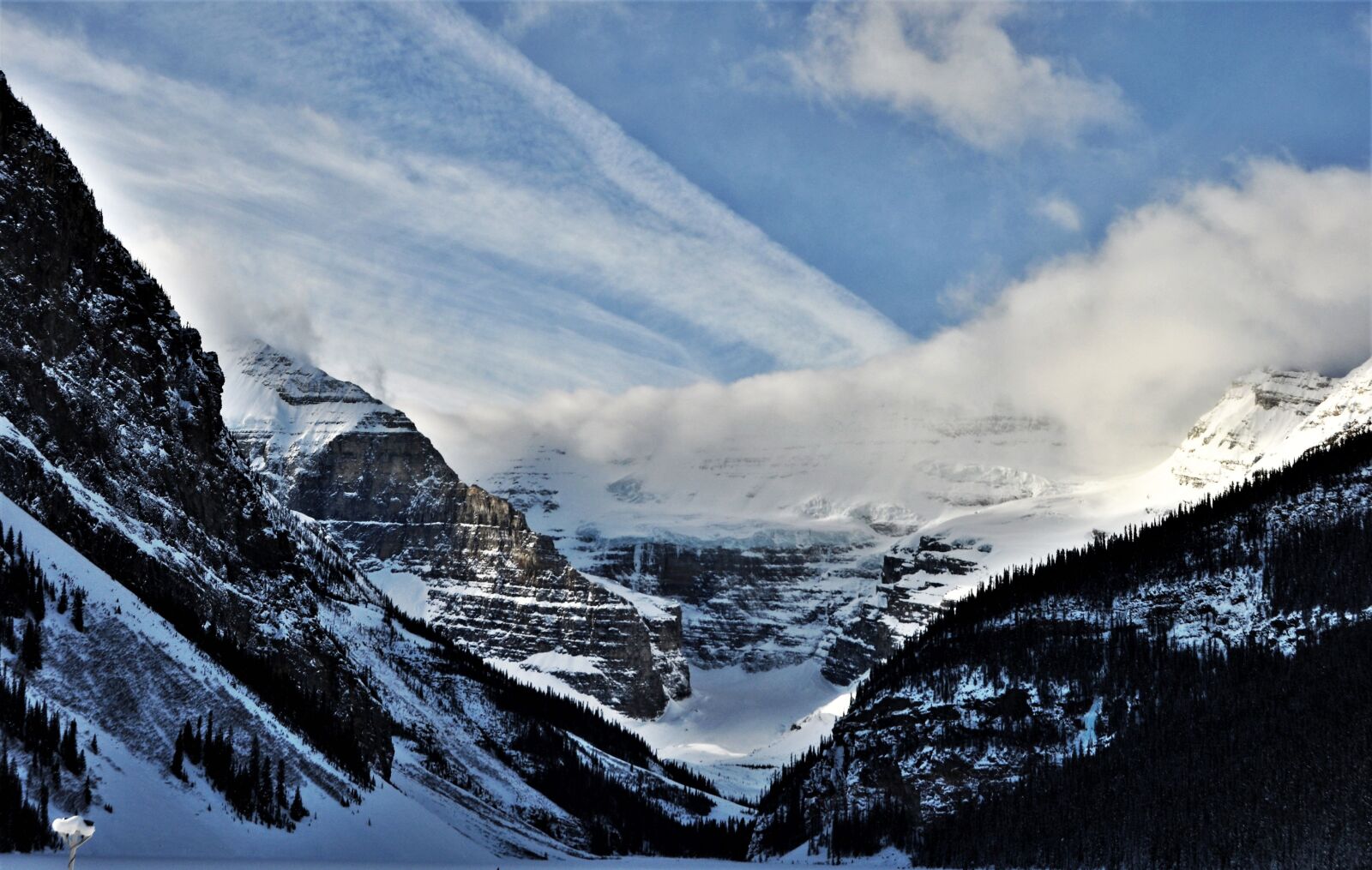 Nikon D5000 sample photo. Mountains, snow, lake louise photography